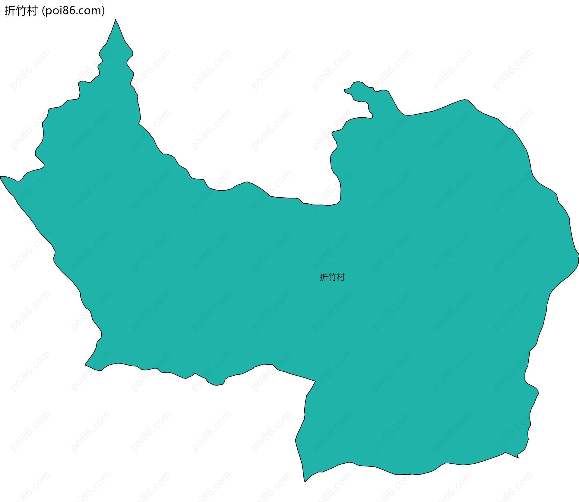 折竹村边界地图