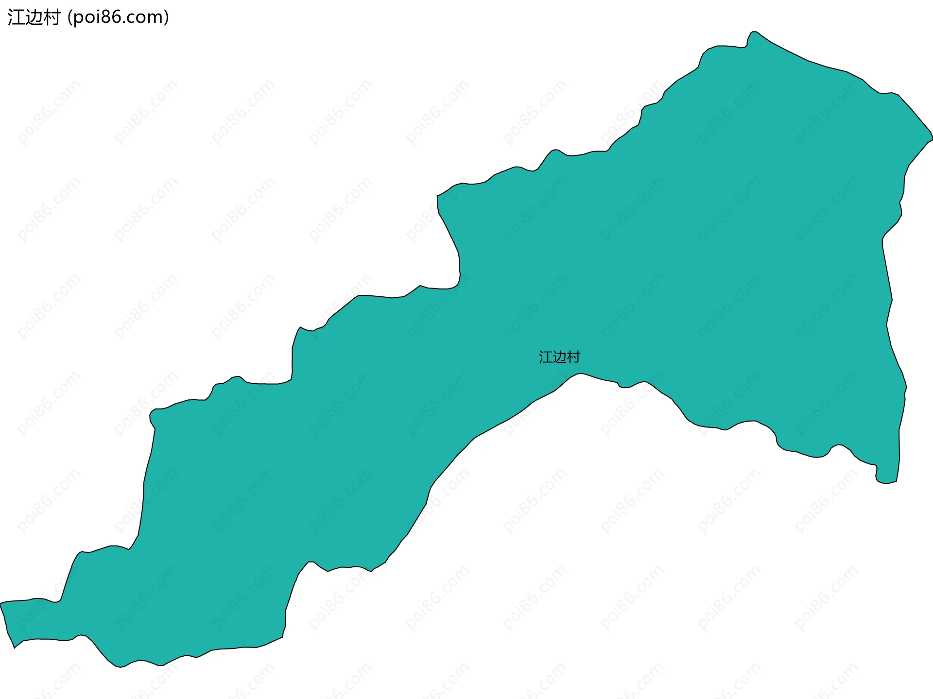 江边村边界地图