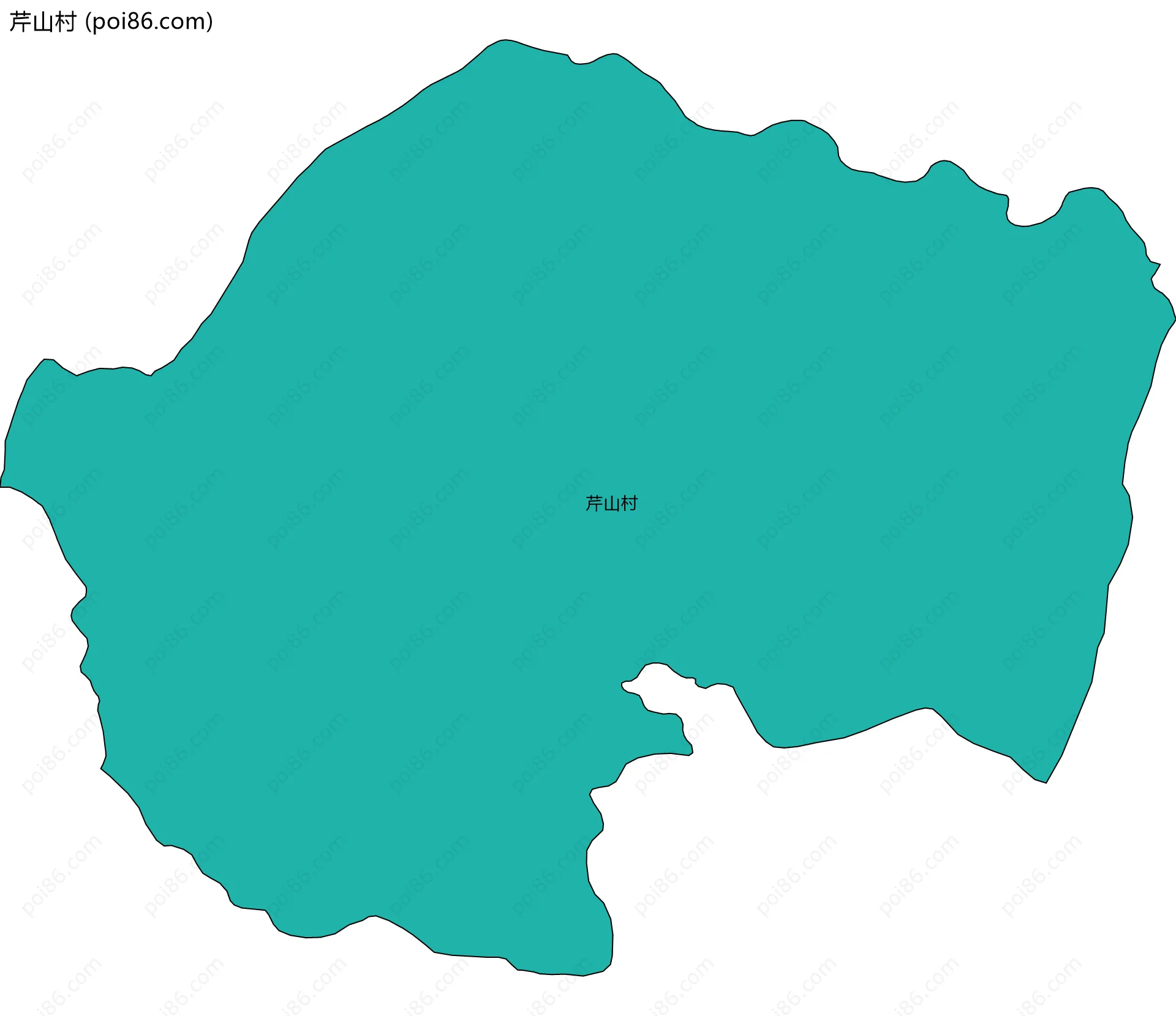 芹山村边界地图