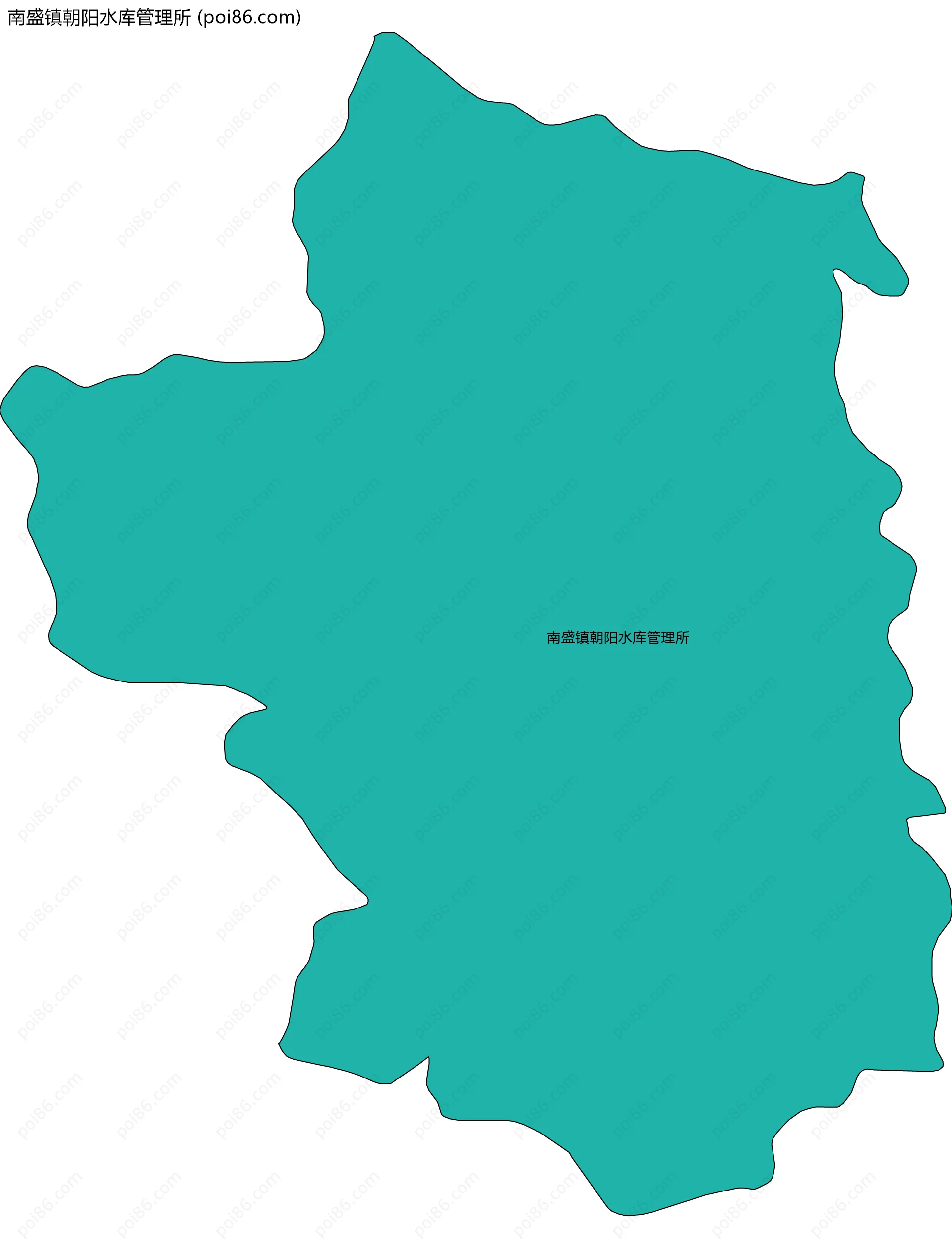 南盛镇朝阳水库管理所边界地图