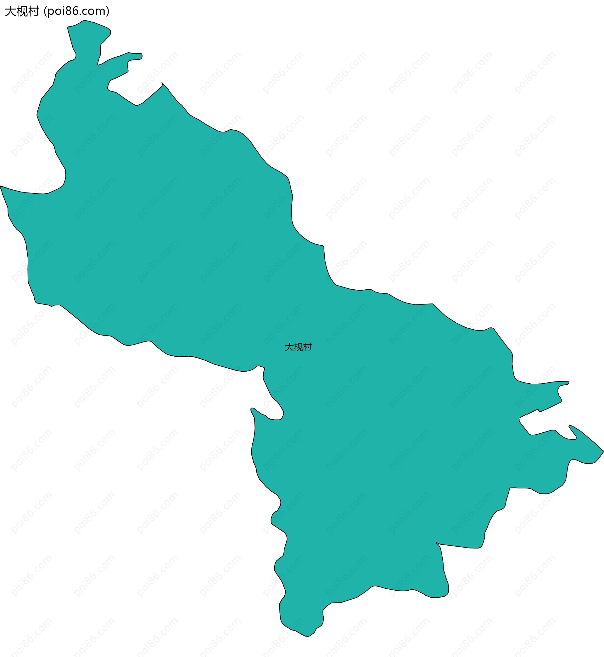 大枧村边界地图