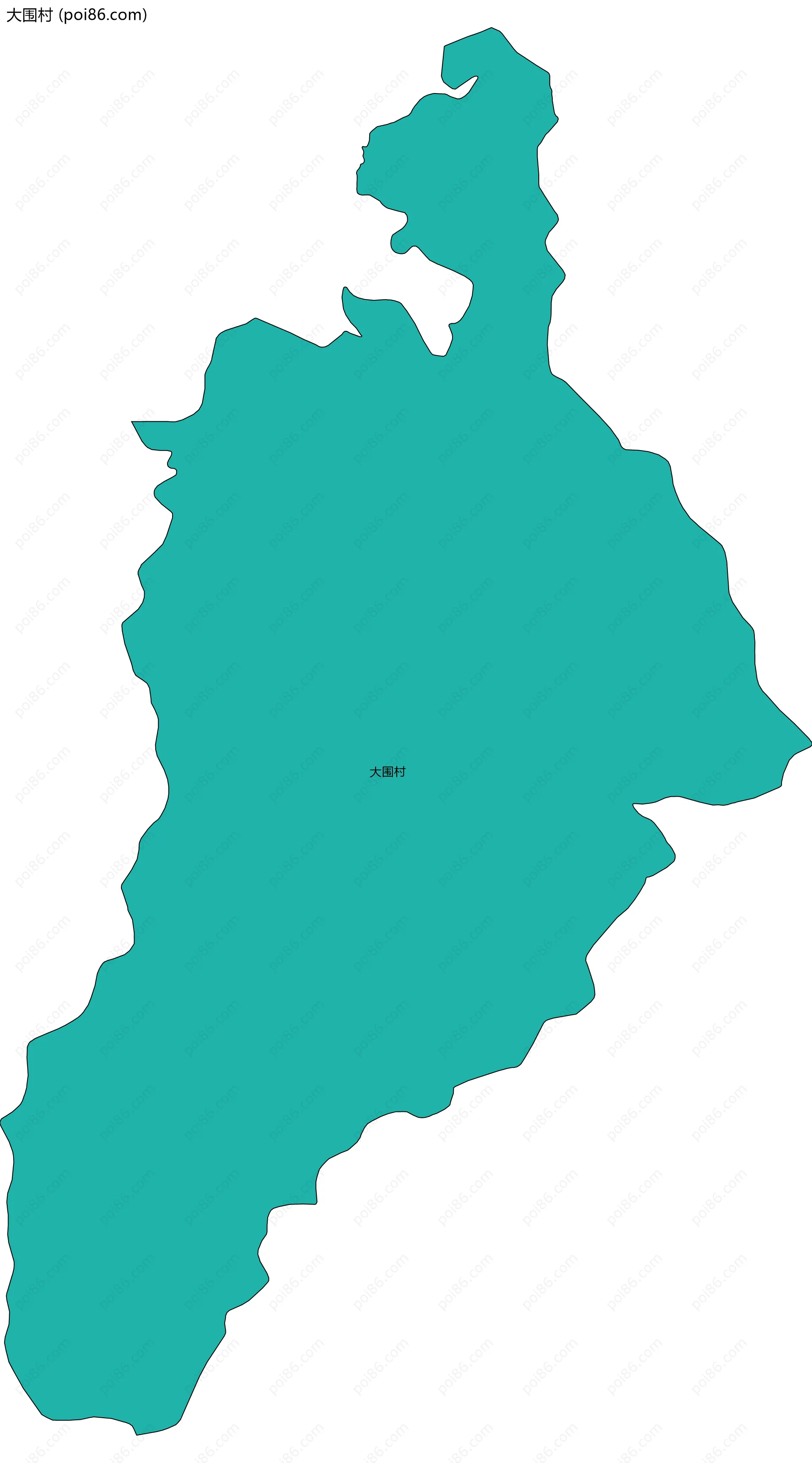 大围村边界地图