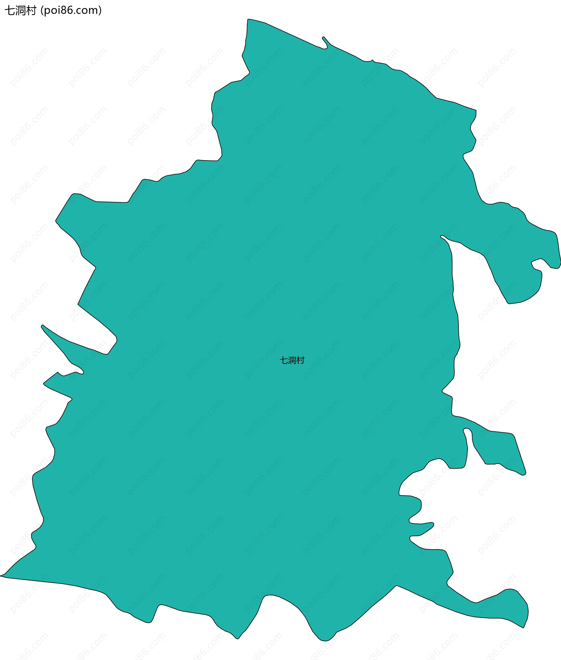 七洞村边界地图