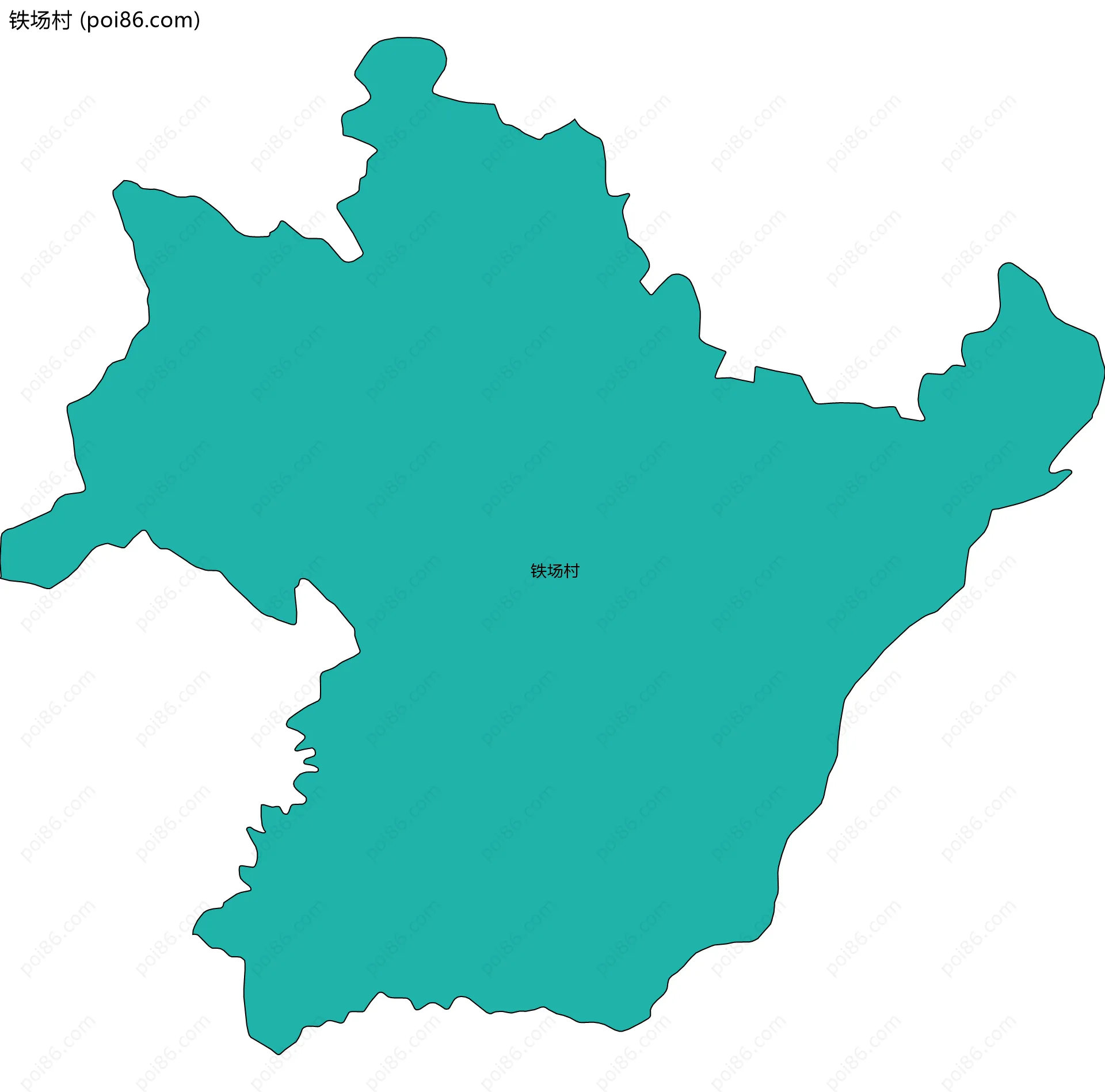 铁场村边界地图