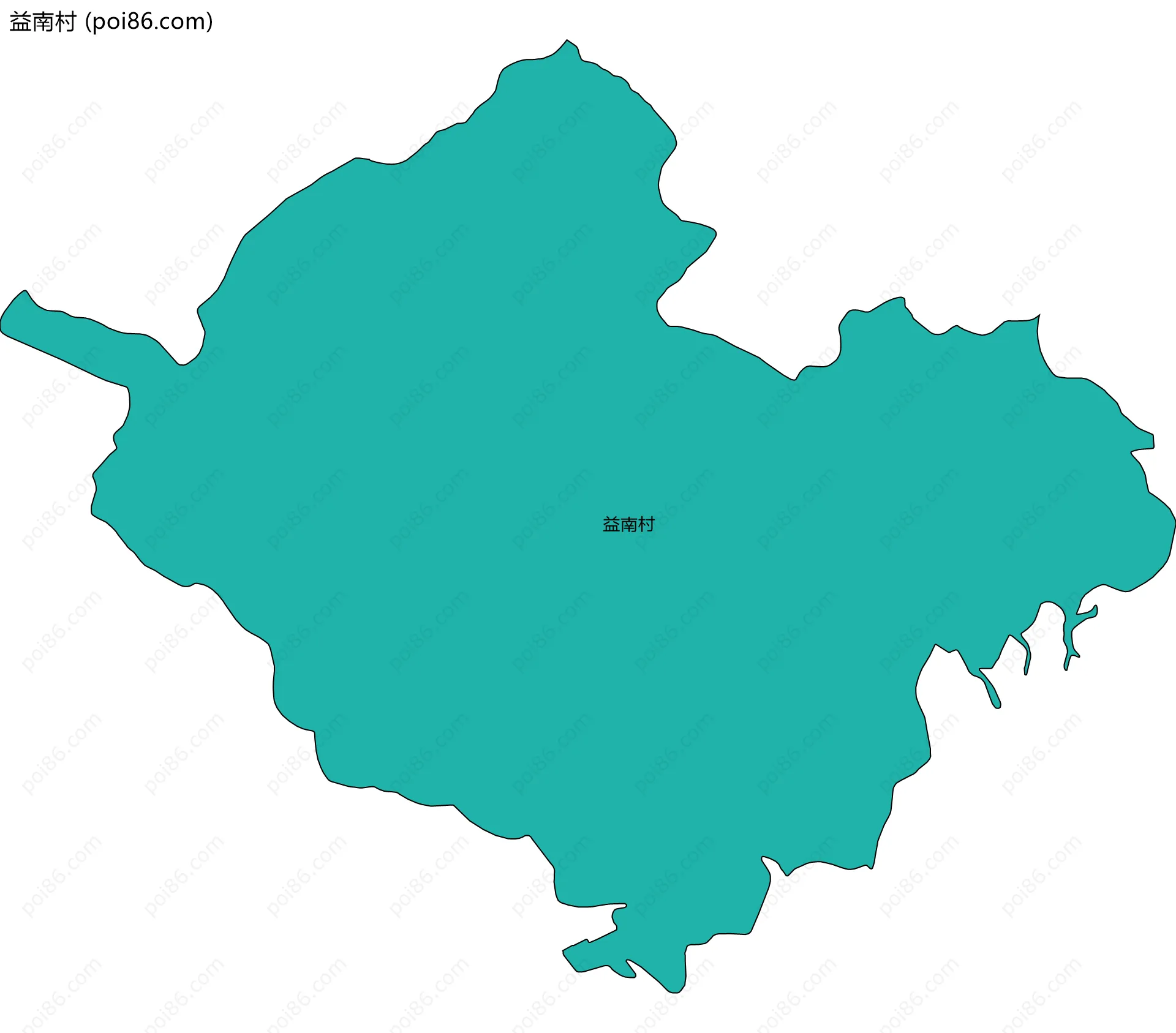 益南村边界地图