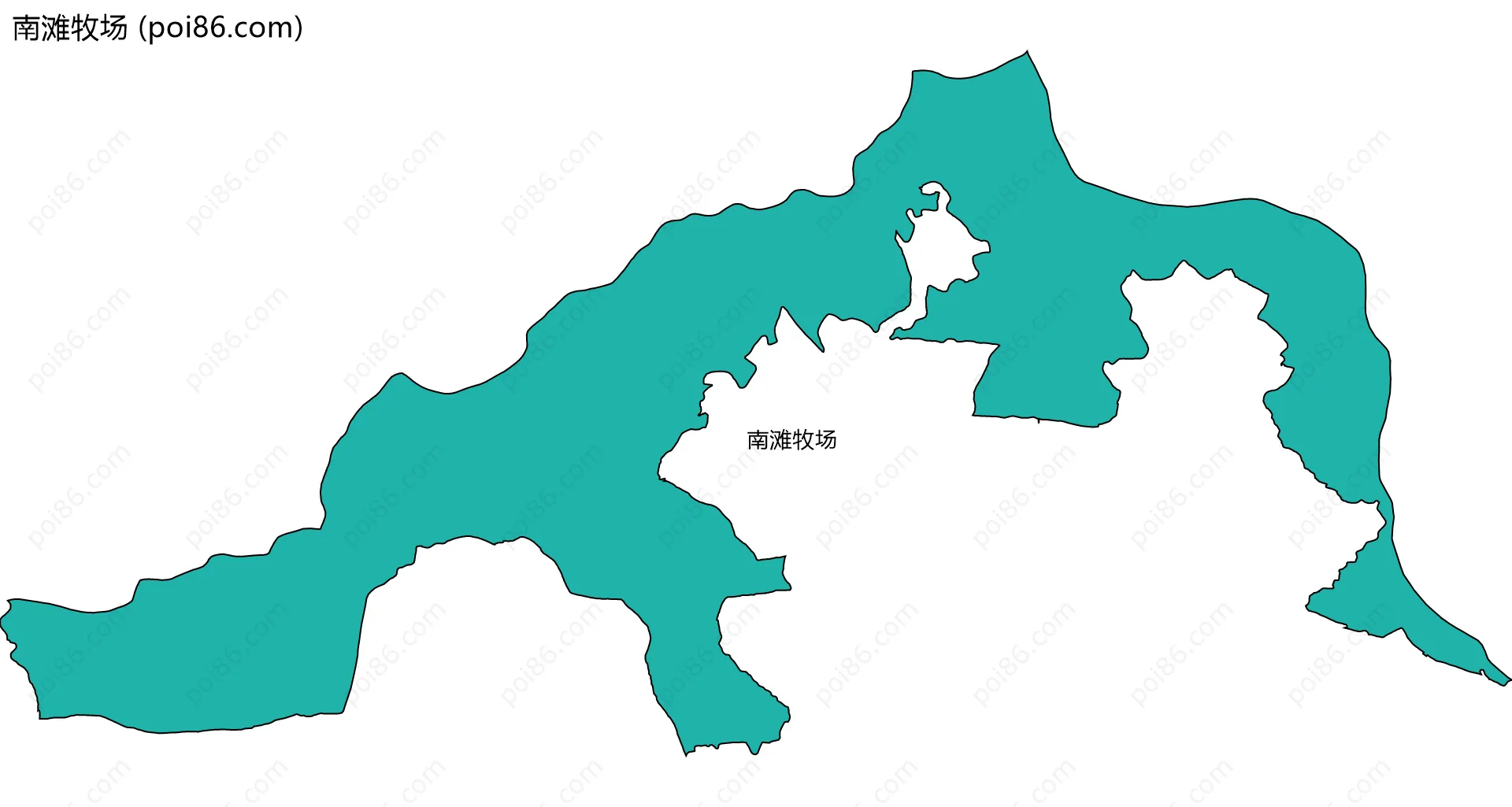 南滩牧场边界地图