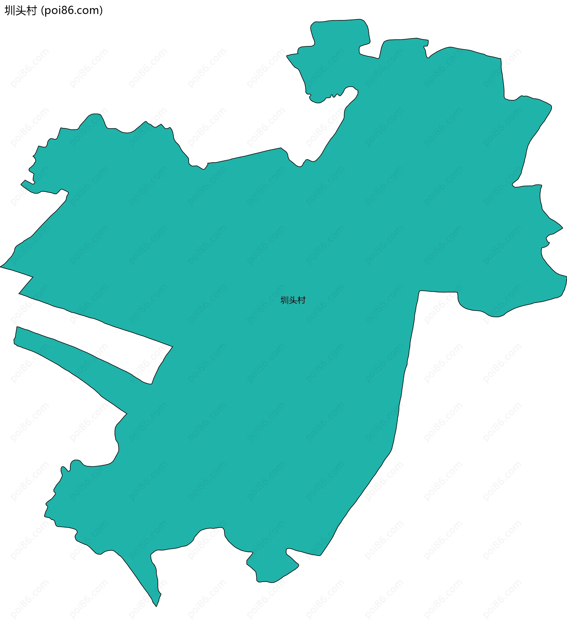 圳头村边界地图
