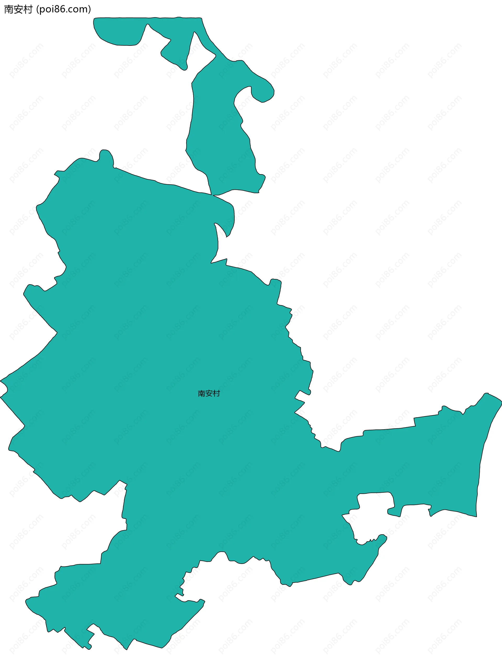 南安村边界地图
