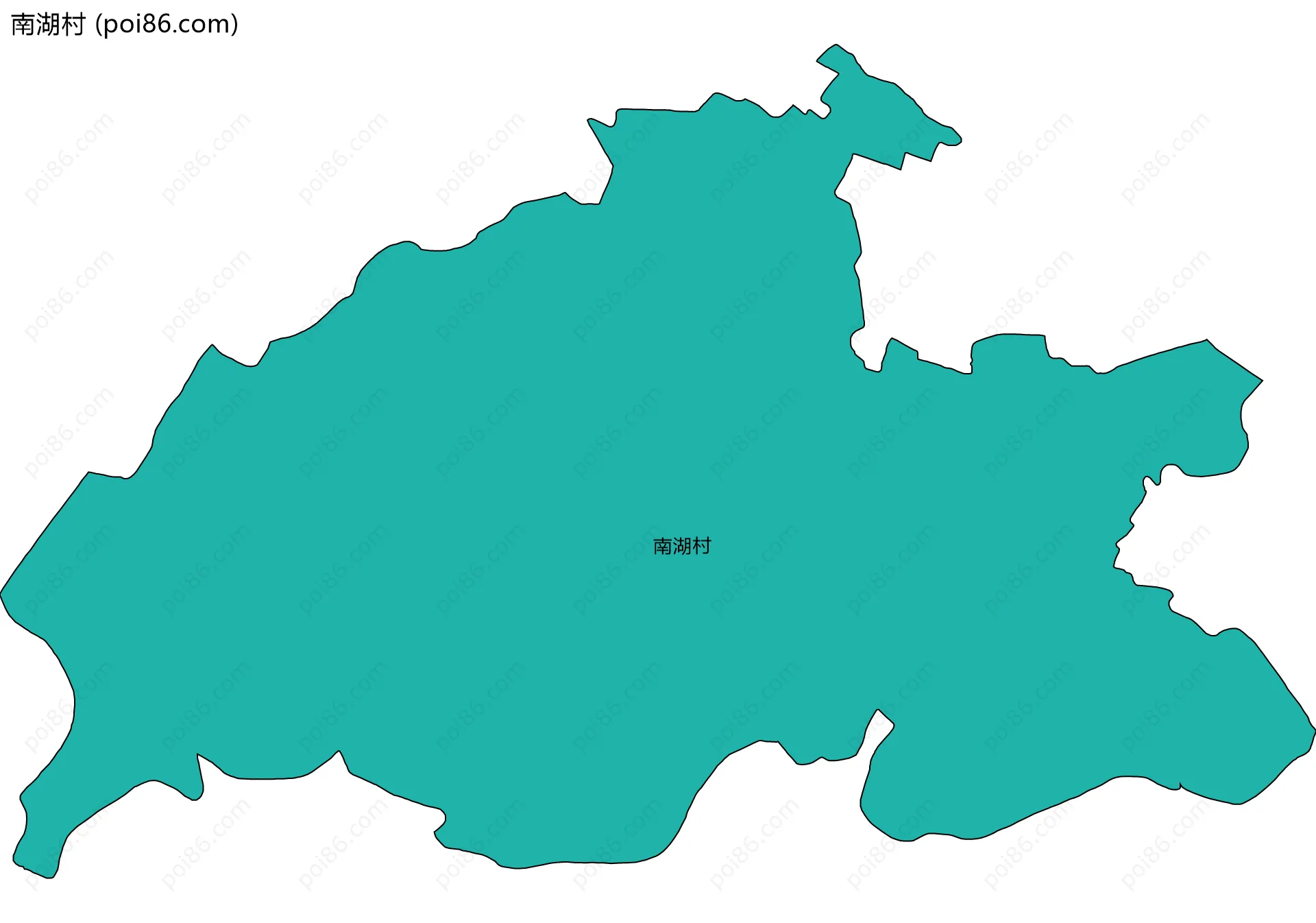 南湖村边界地图