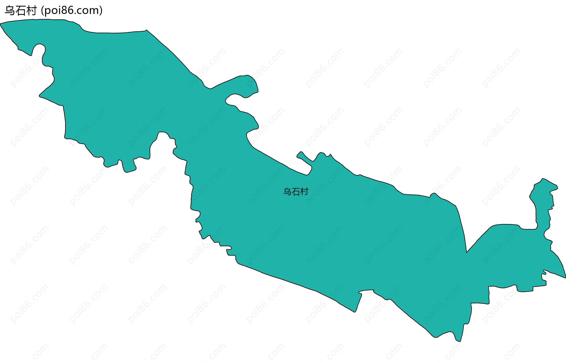 乌石村边界地图