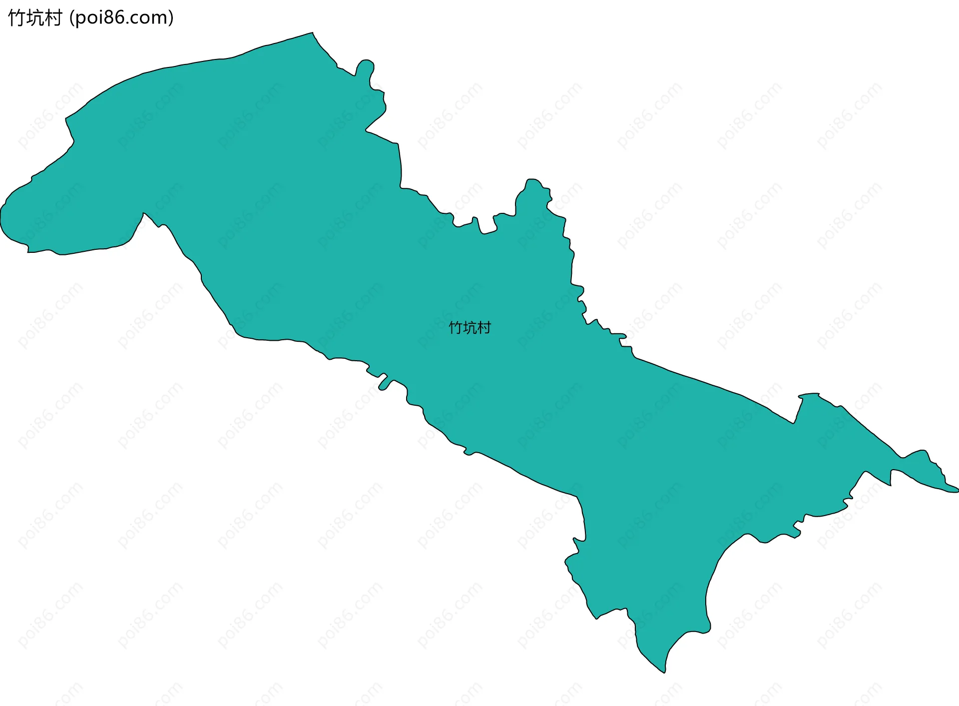 竹坑村边界地图
