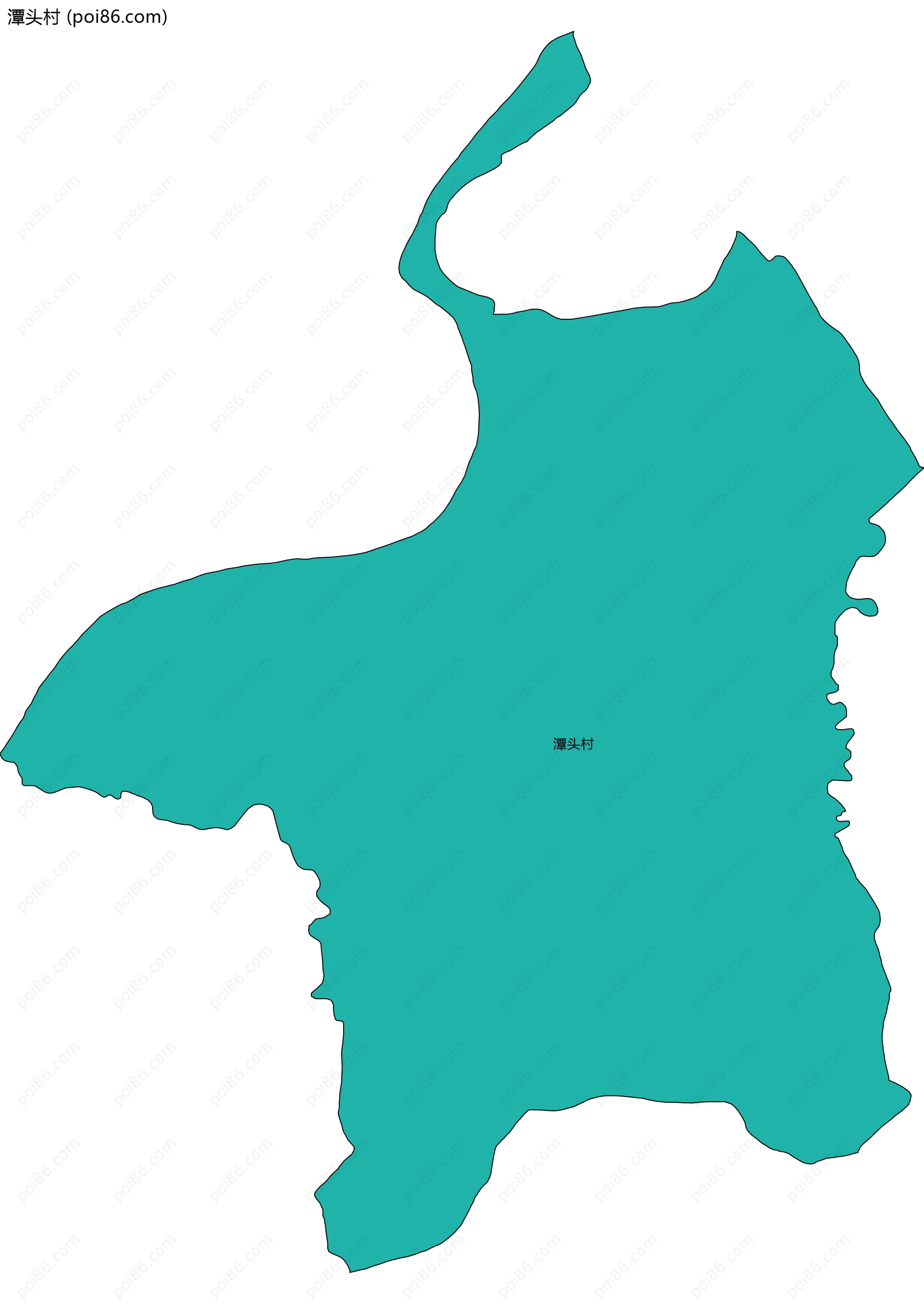 潭头村边界地图