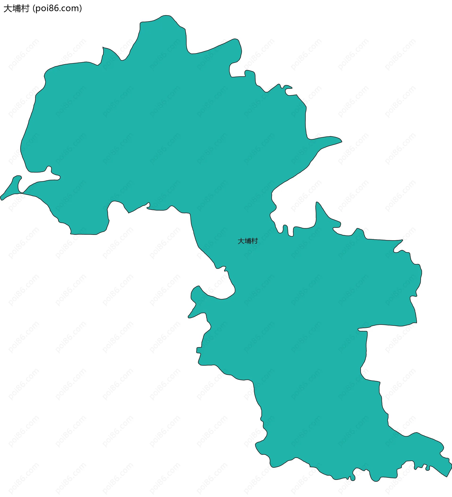 大埔村边界地图