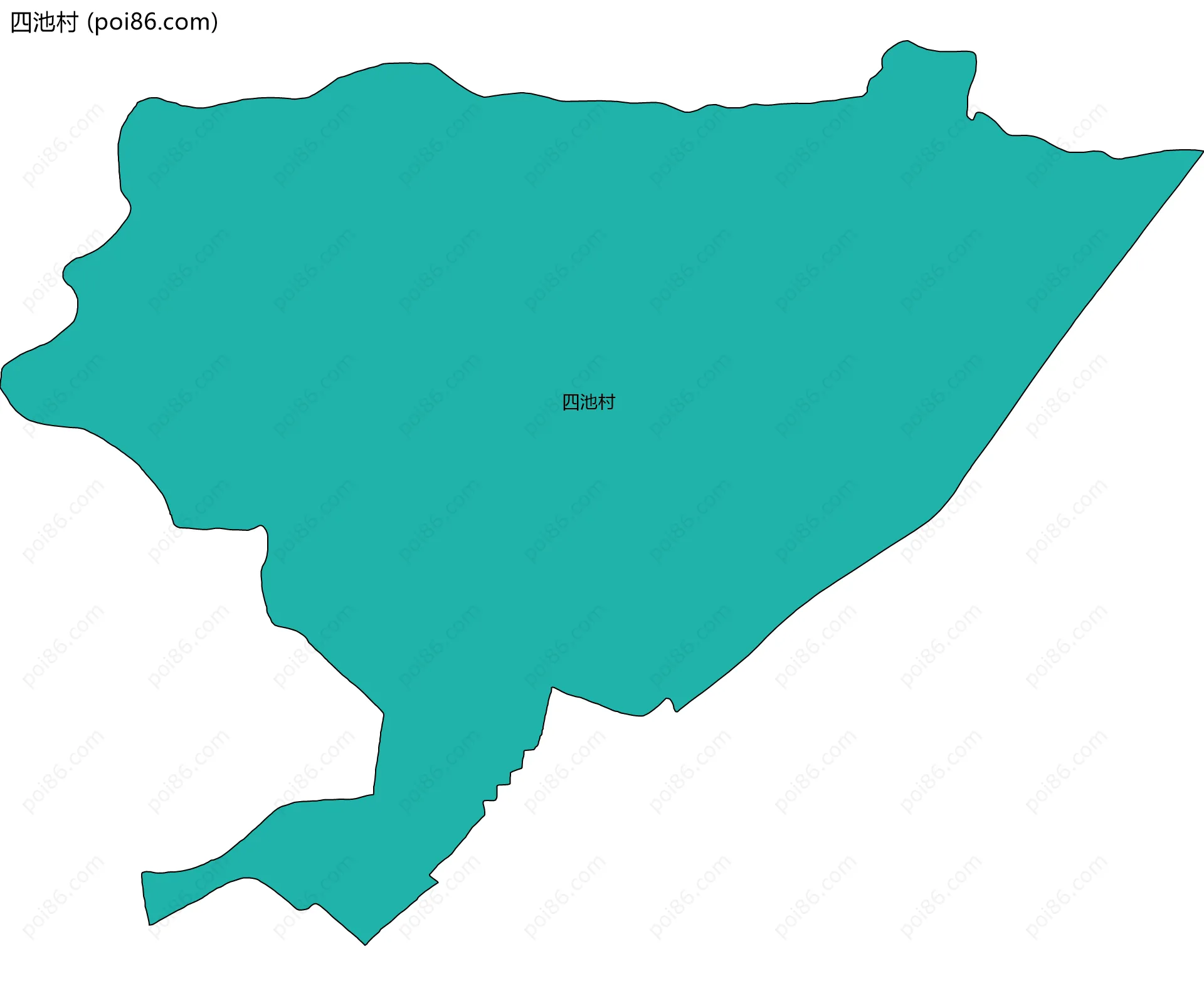 四池村边界地图