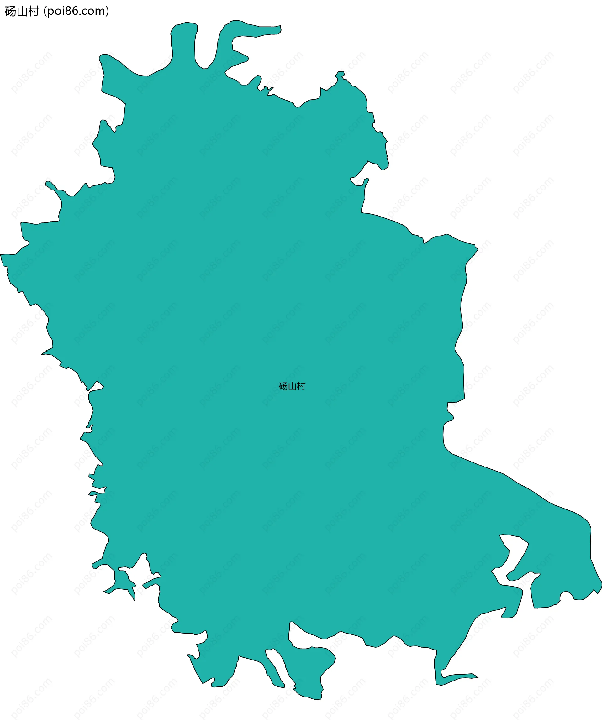砀山村边界地图
