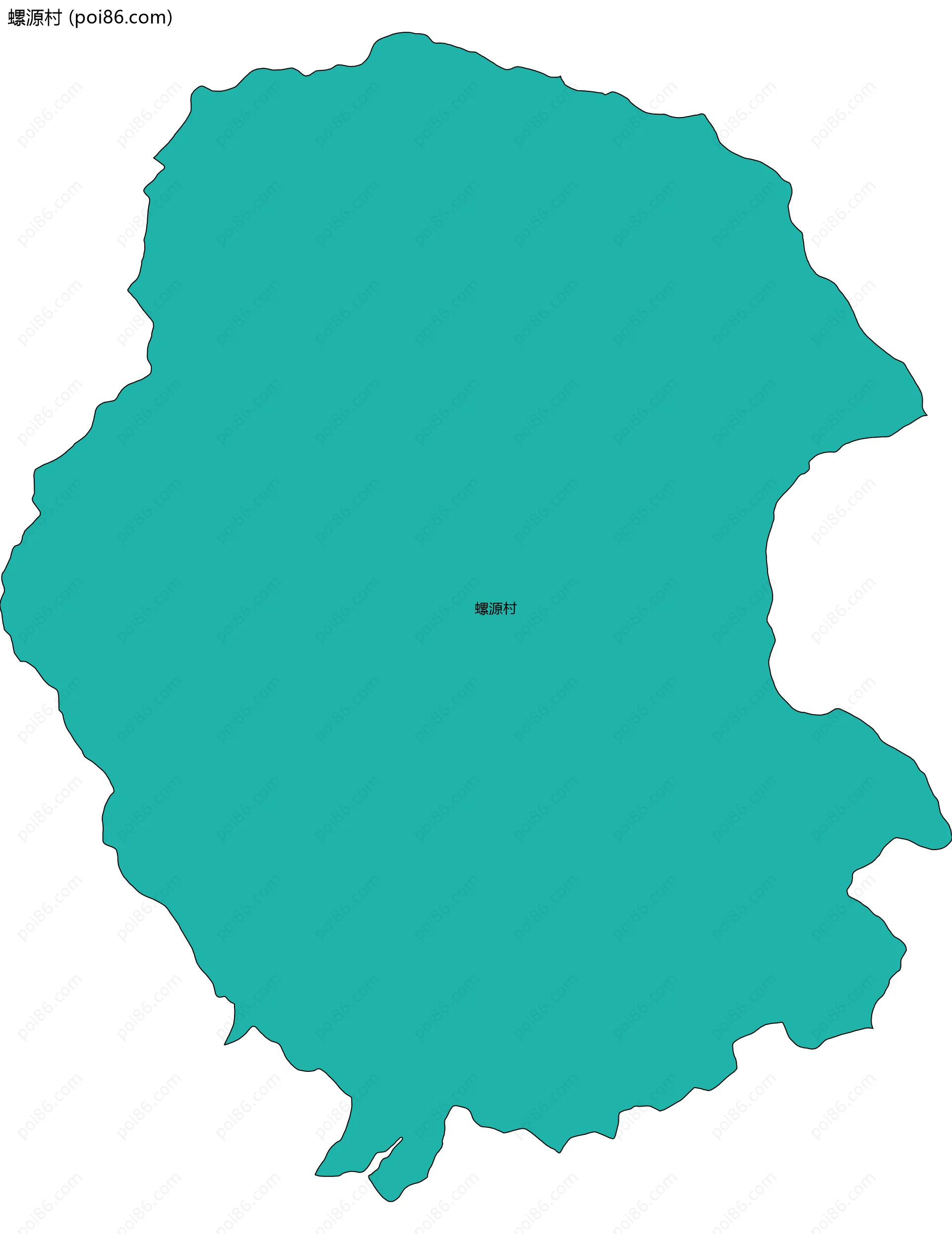 螺源村边界地图