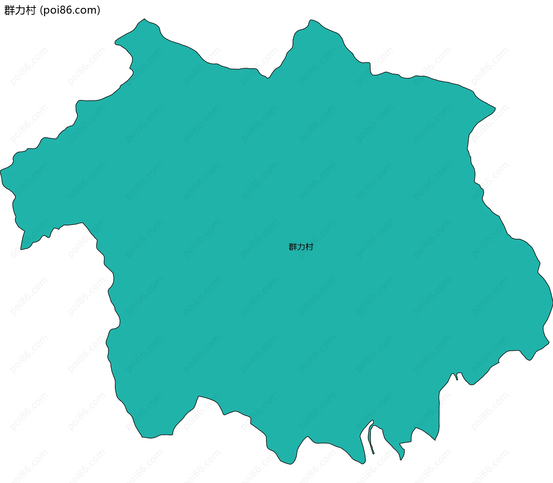 群力村边界地图