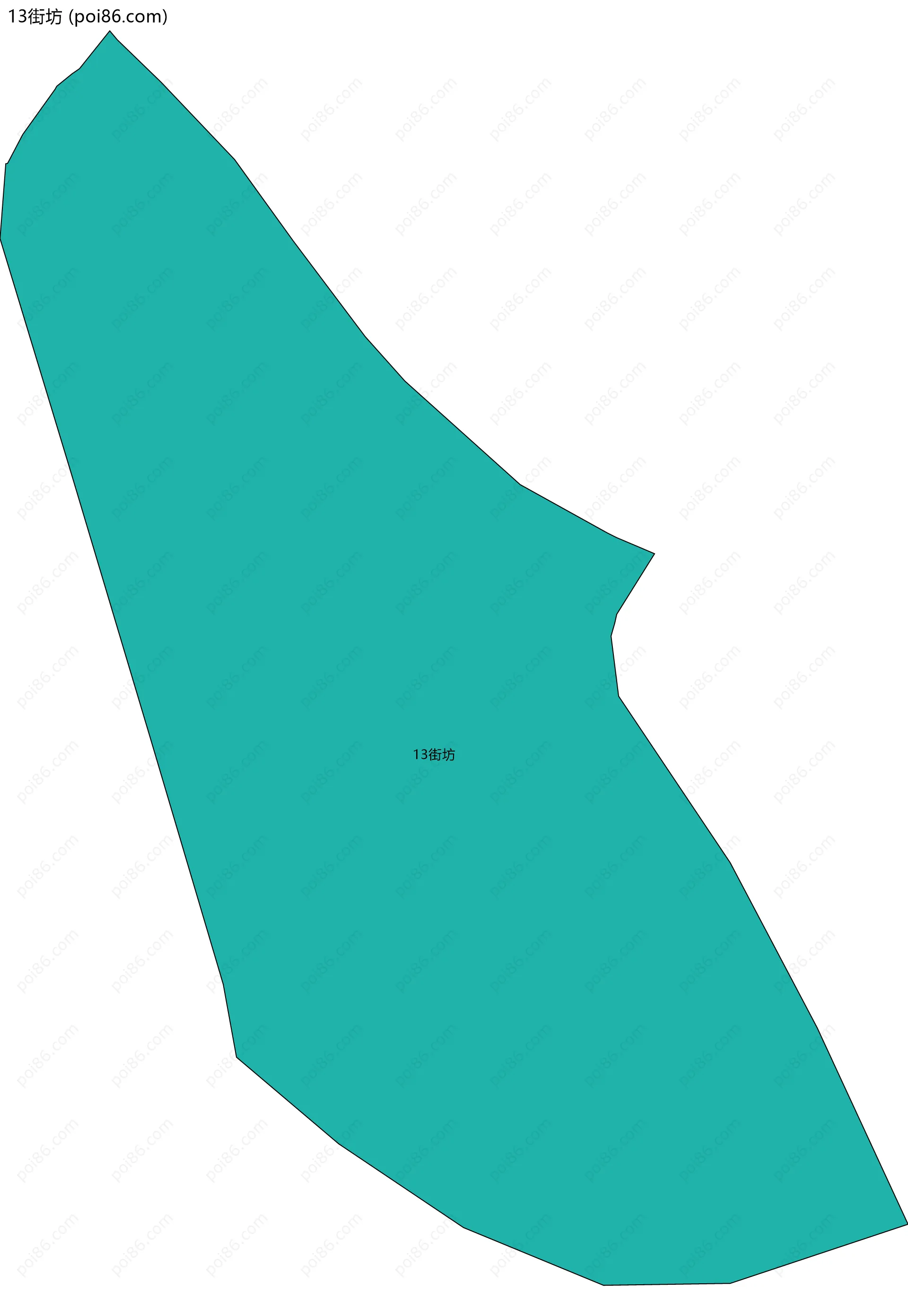 13街坊边界地图