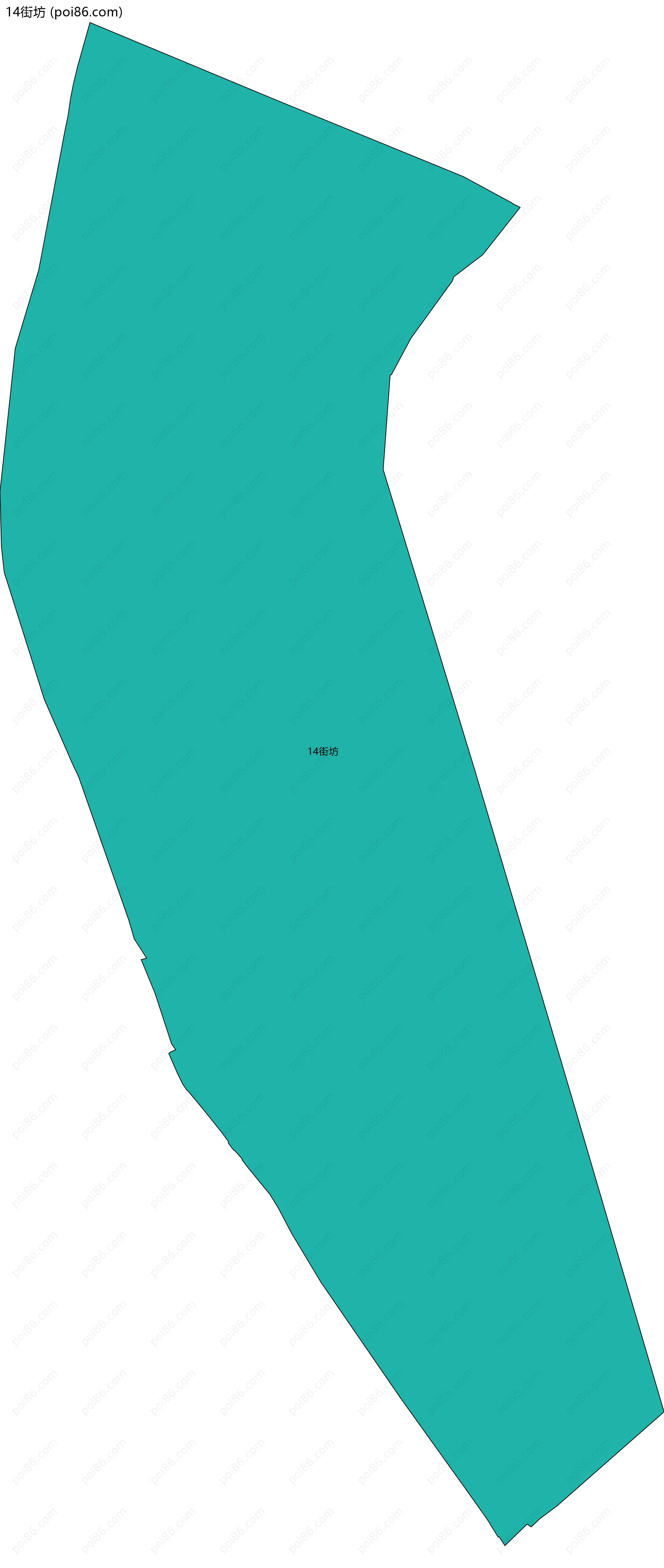 14街坊边界地图