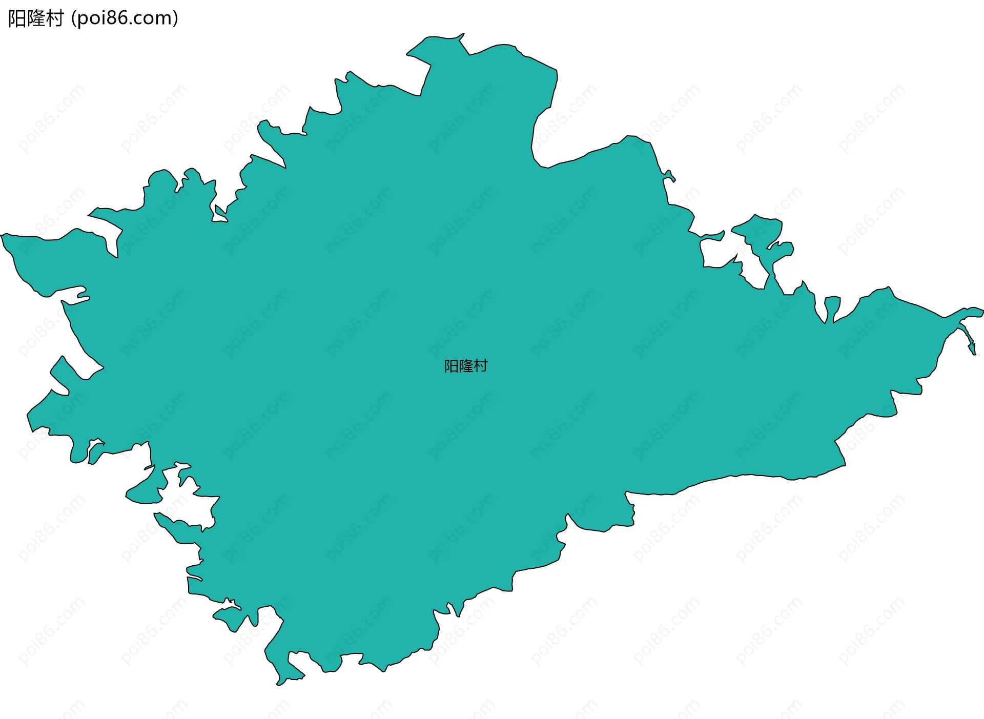 阳隆村边界地图