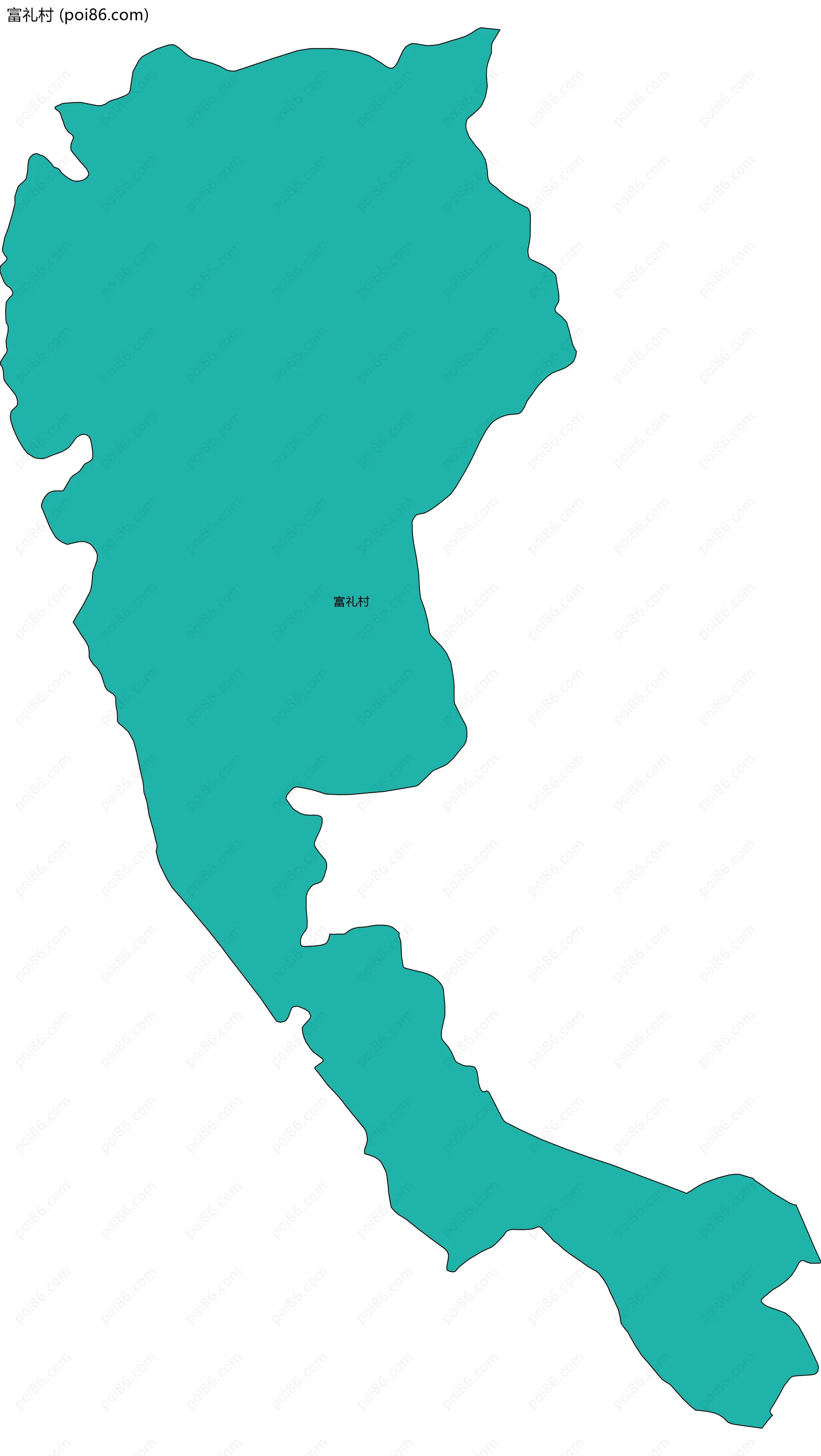 富礼村边界地图