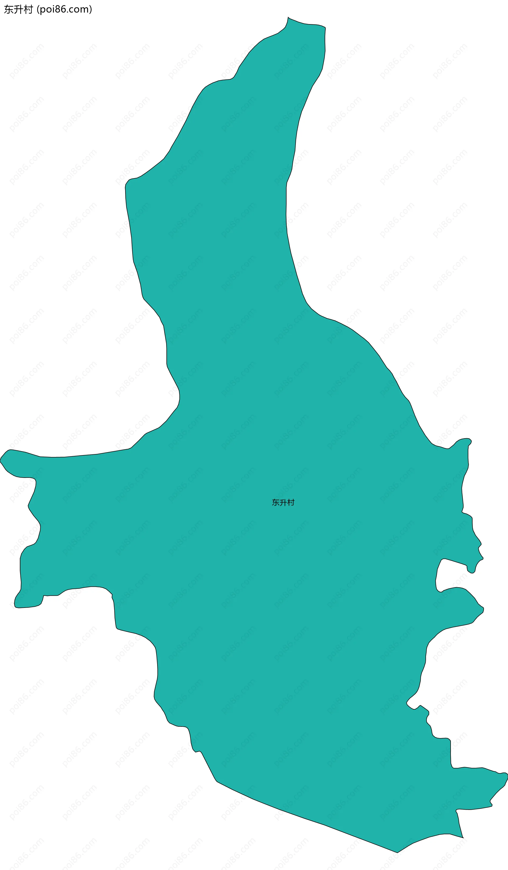 东升村边界地图