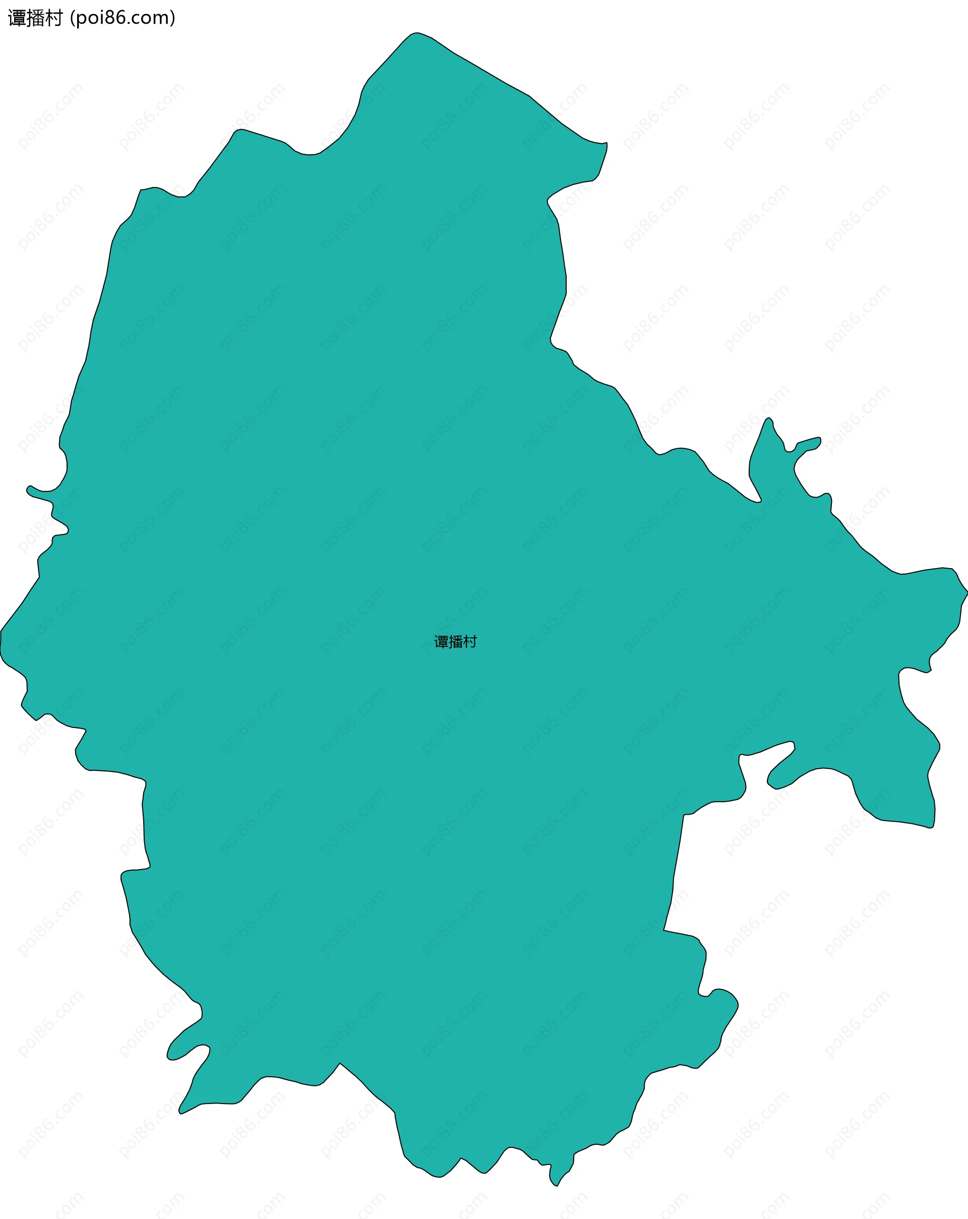 谭播村边界地图