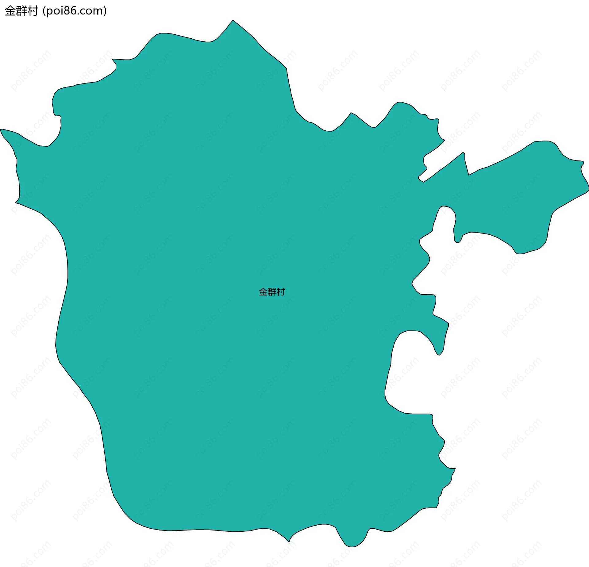 金群村边界地图