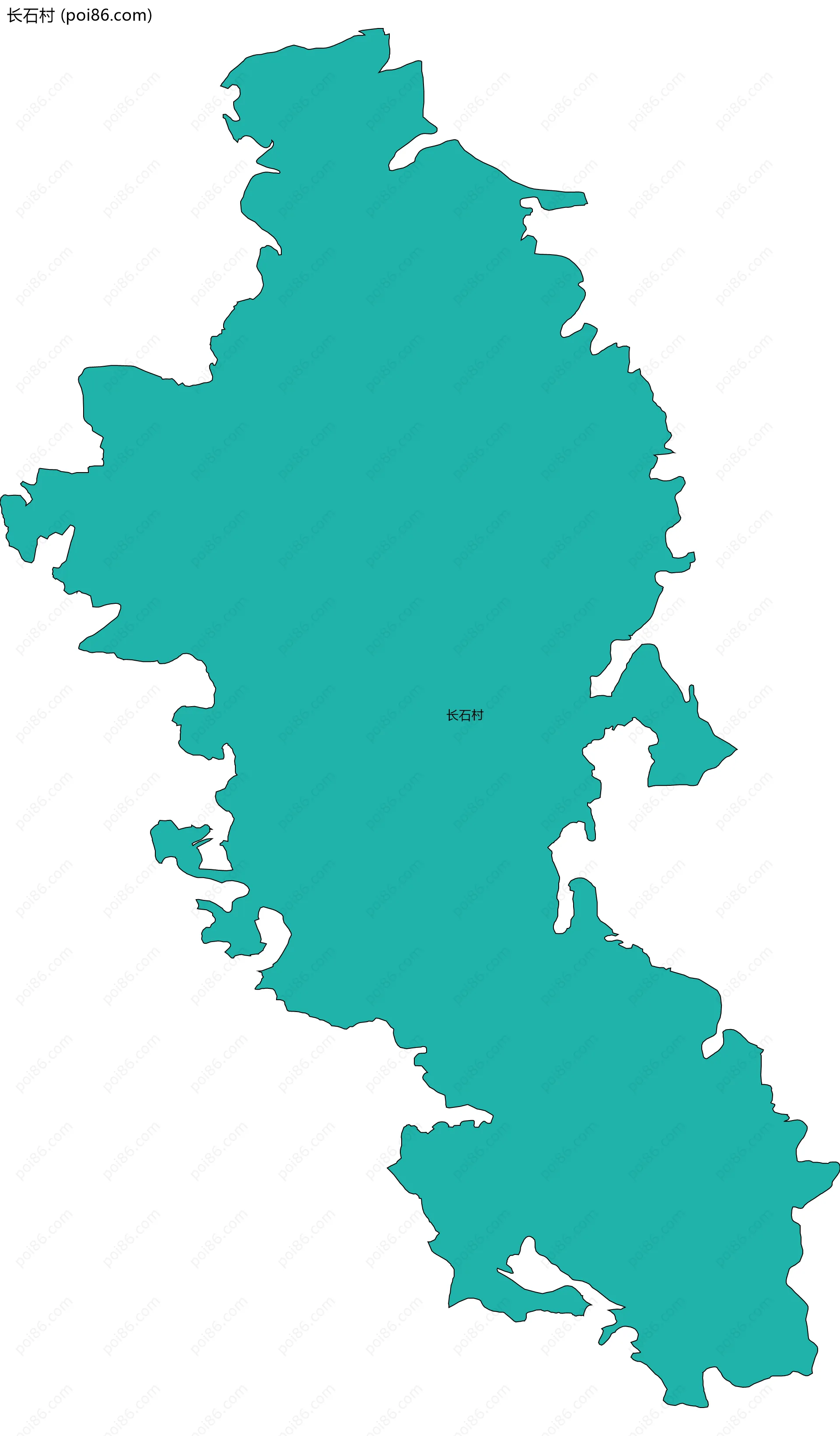 长石村边界地图