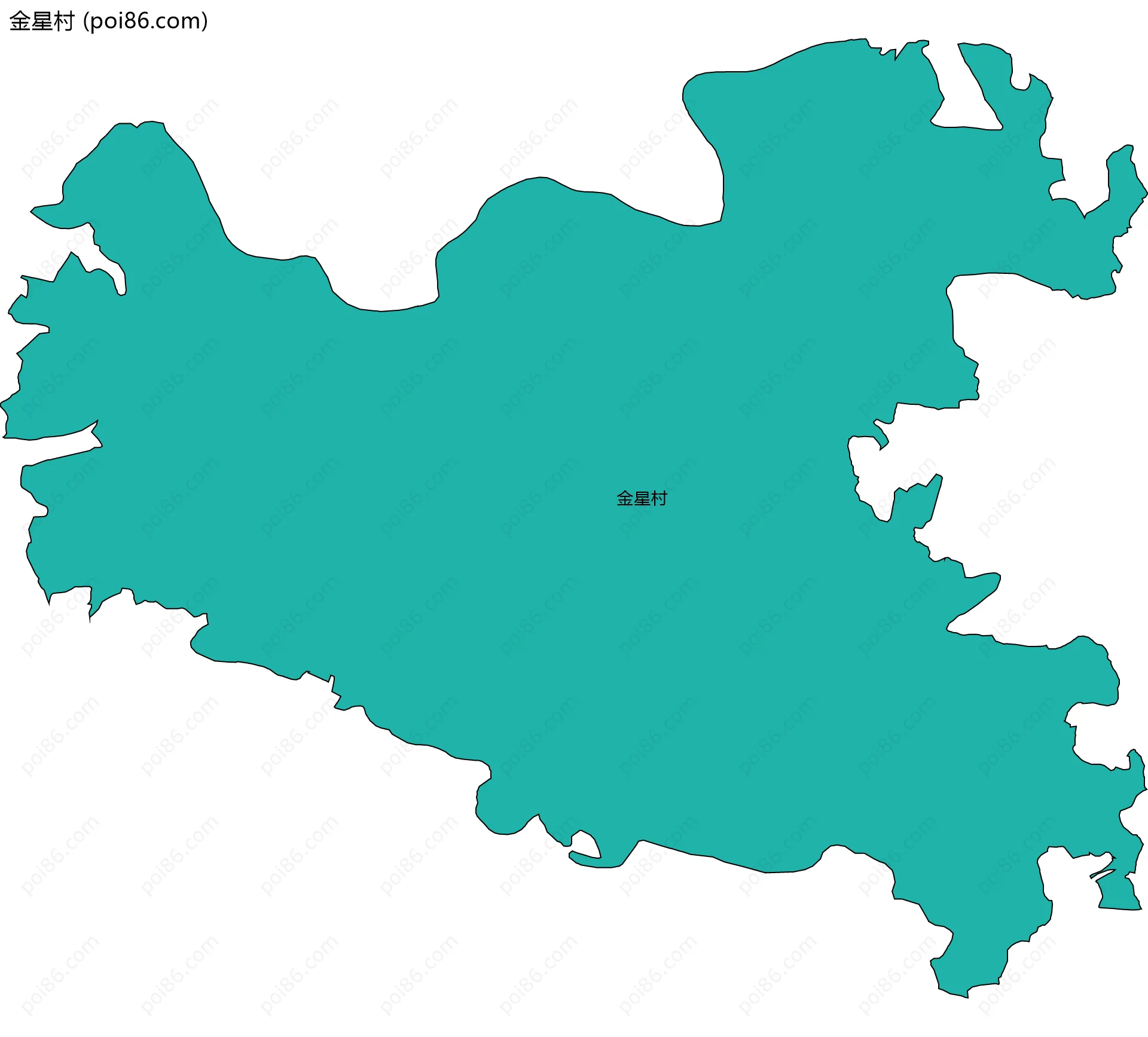 金星村边界地图