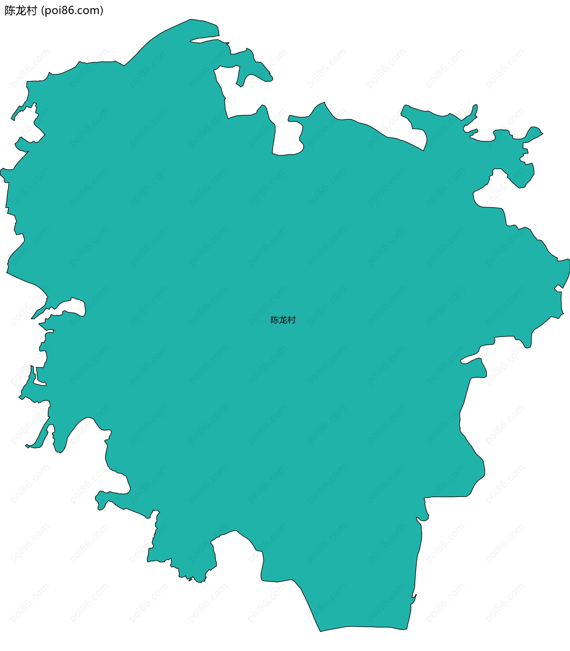 陈龙村边界地图