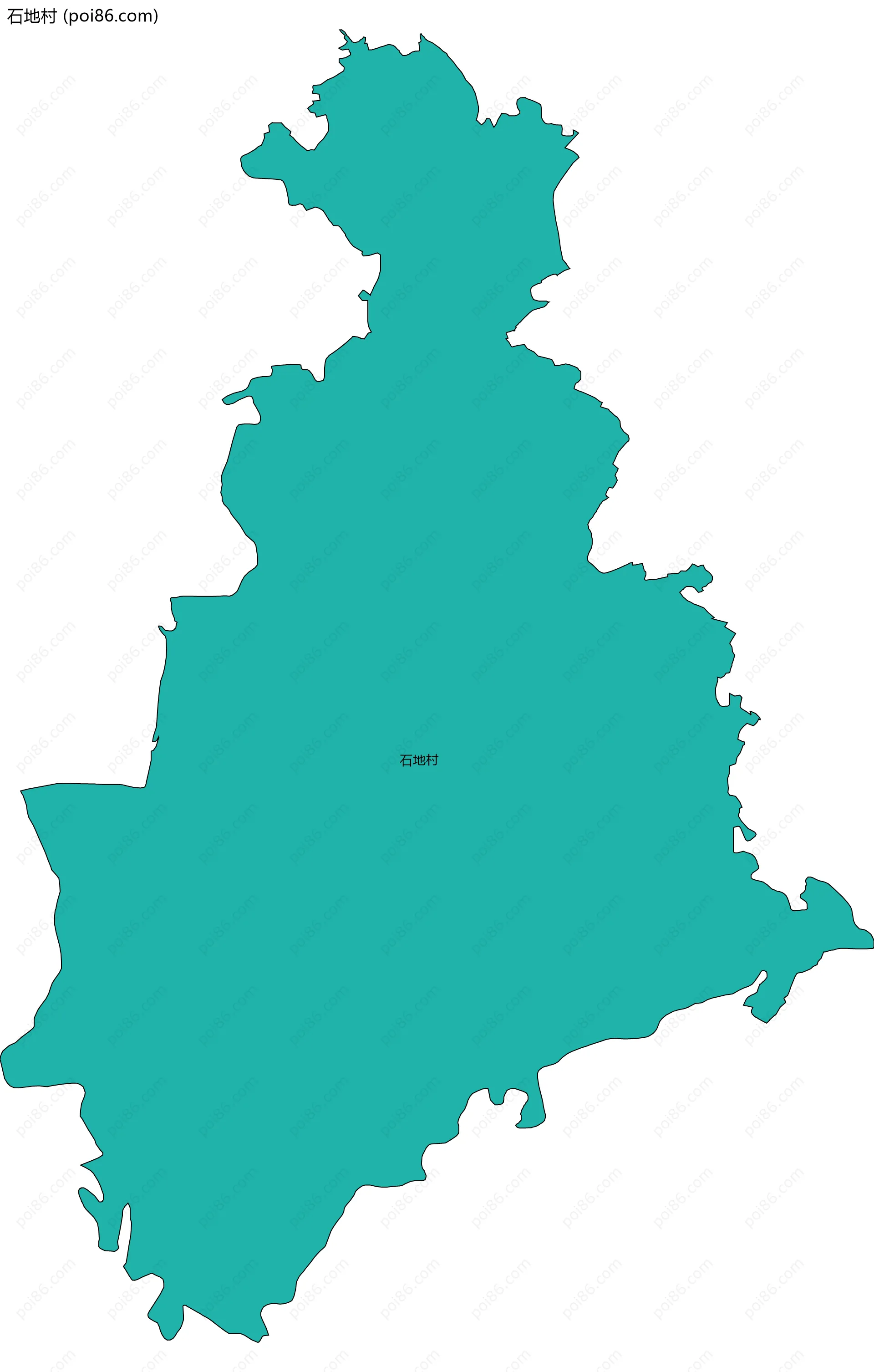 石地村边界地图