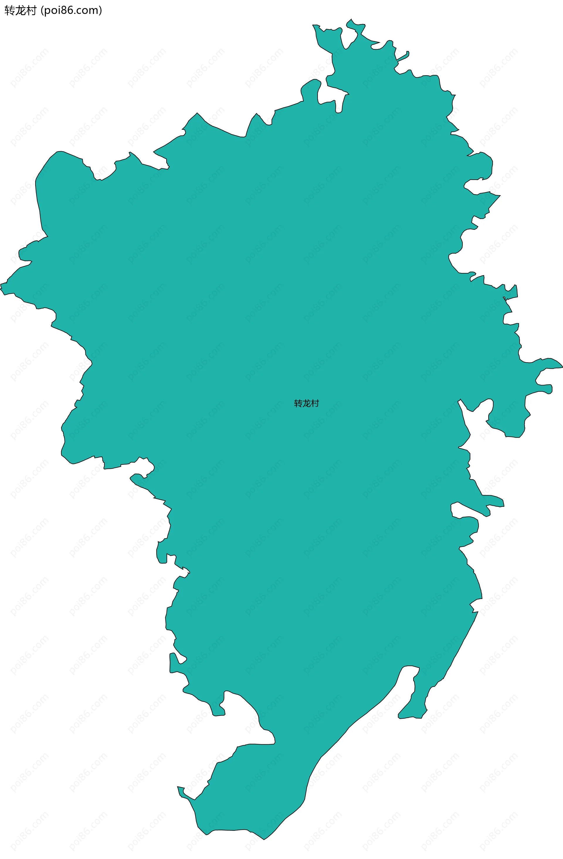 转龙村边界地图