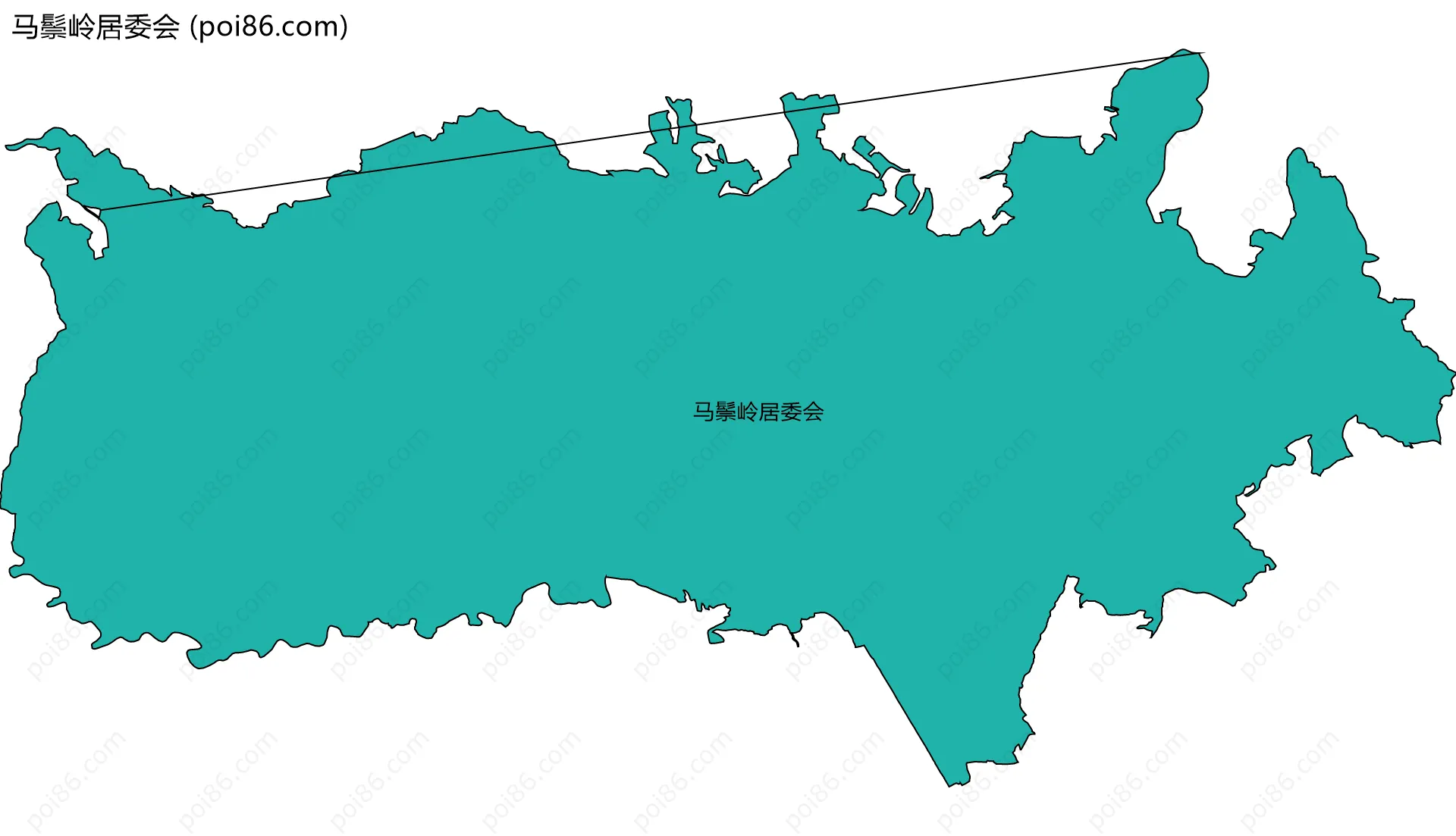 马鬃岭居委会边界地图