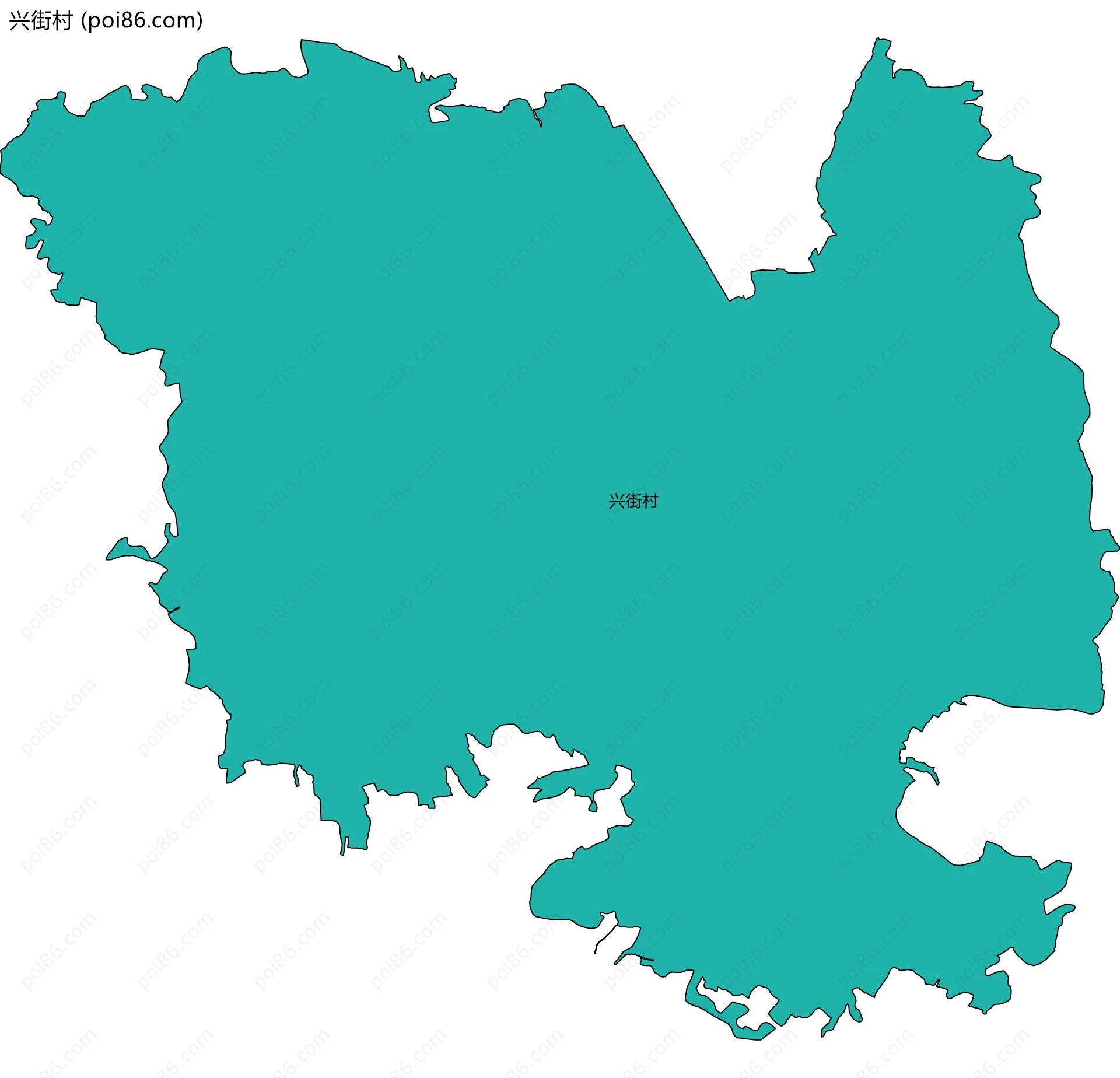兴街村边界地图