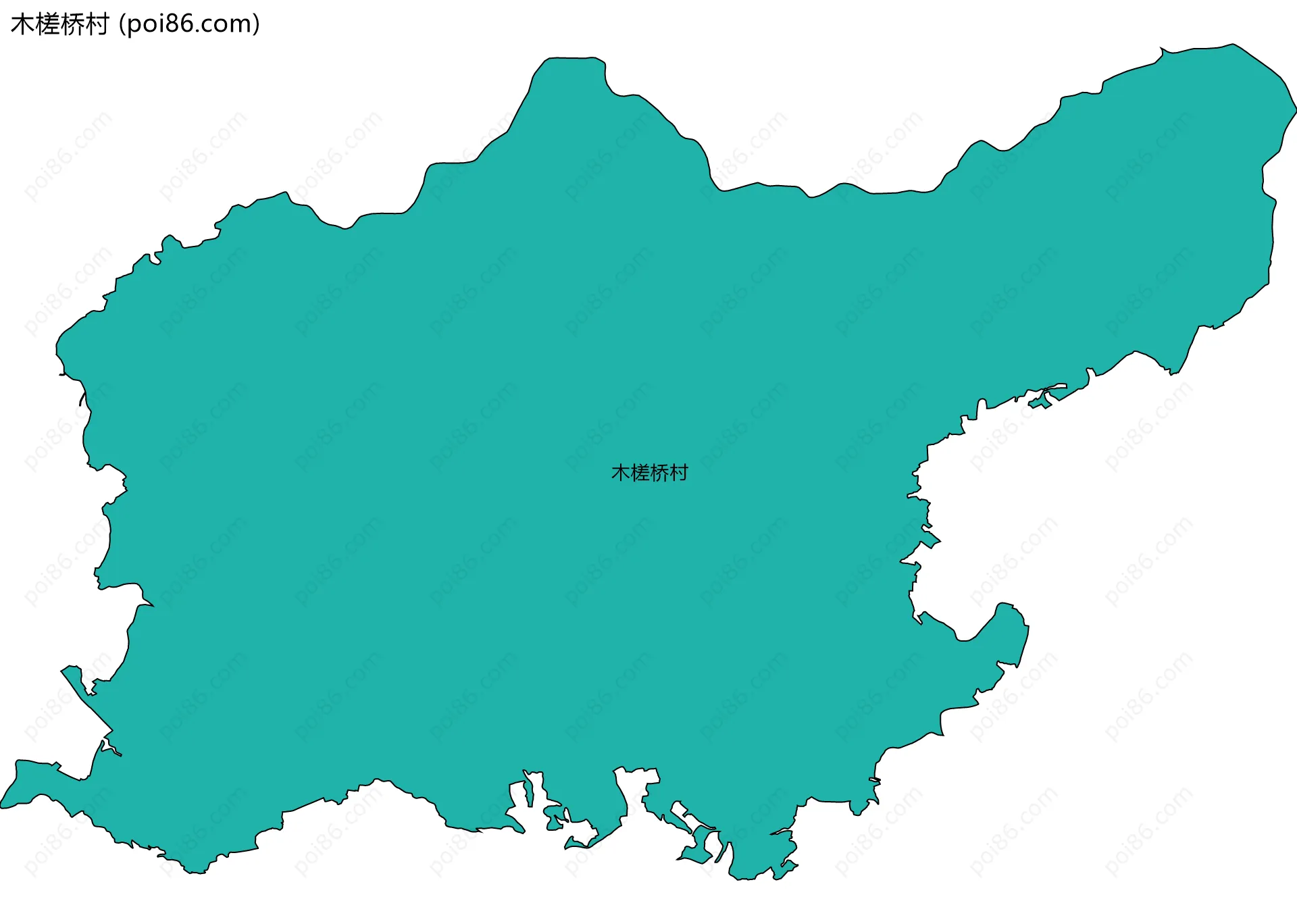 木槎桥村边界地图
