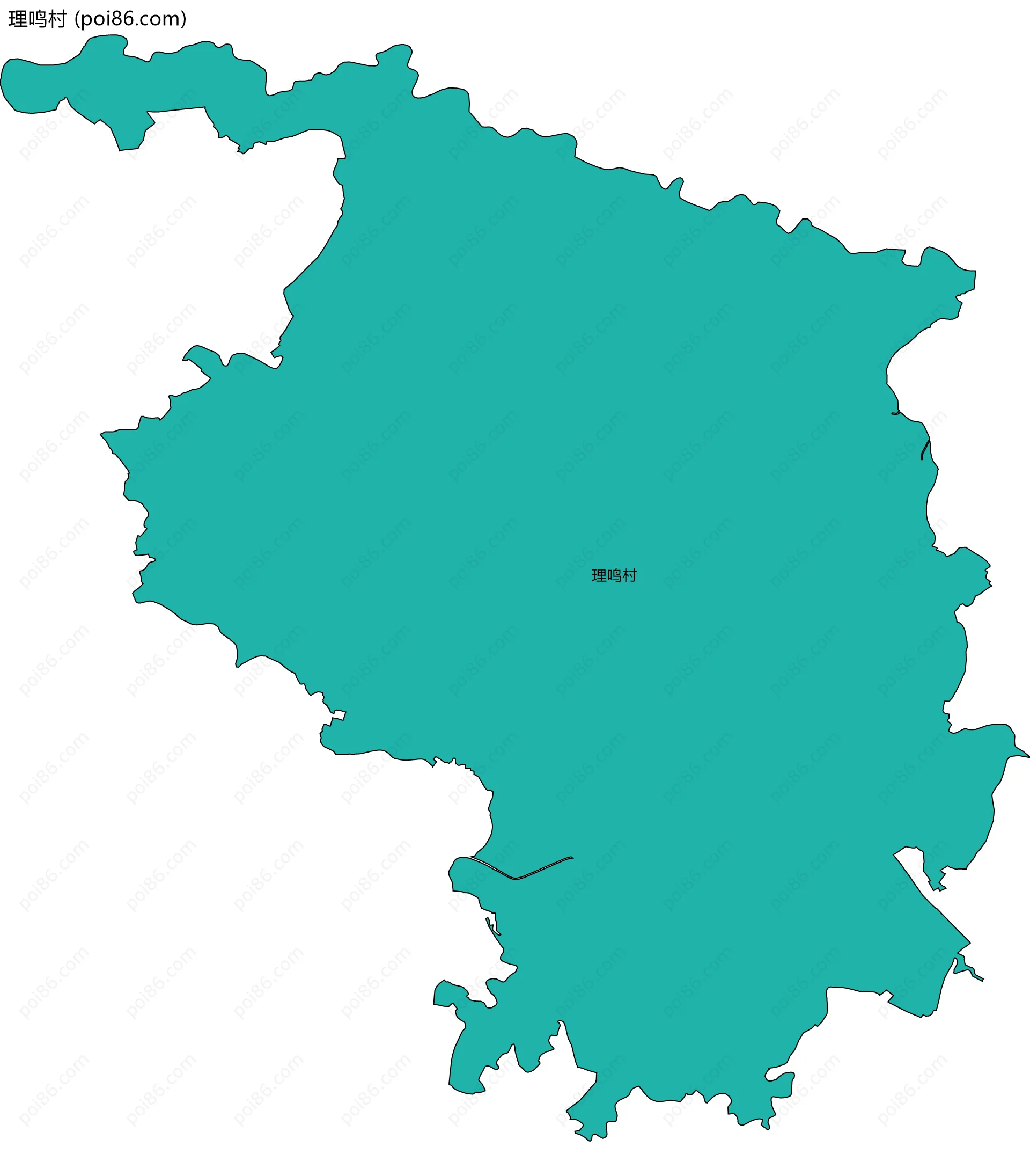 理鸣村边界地图