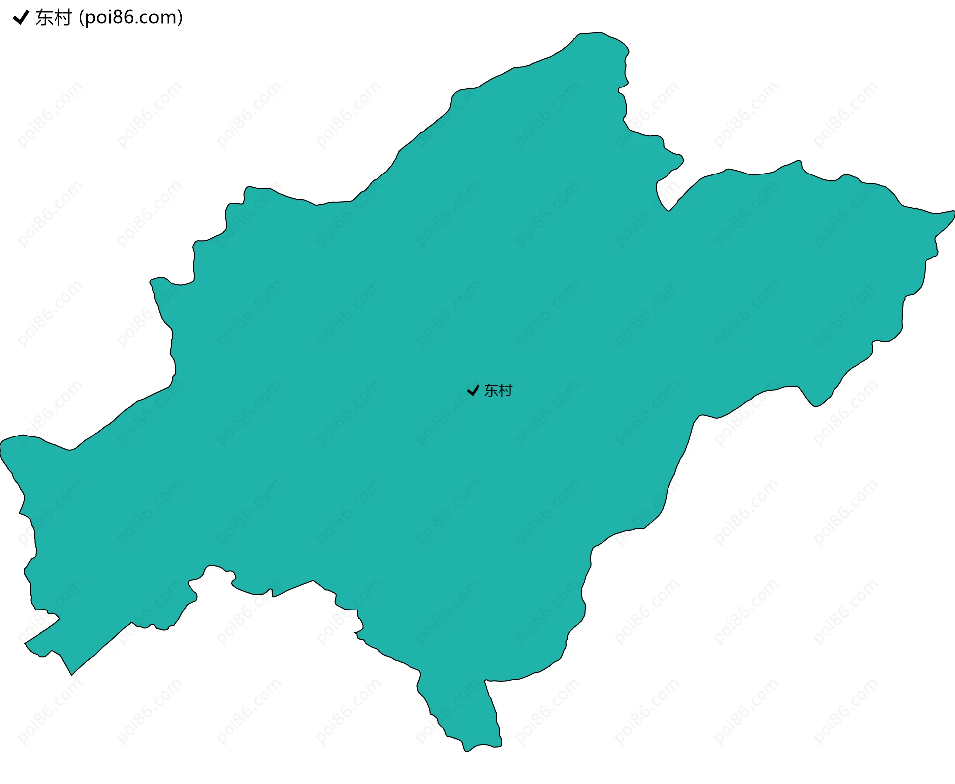 东村边界地图