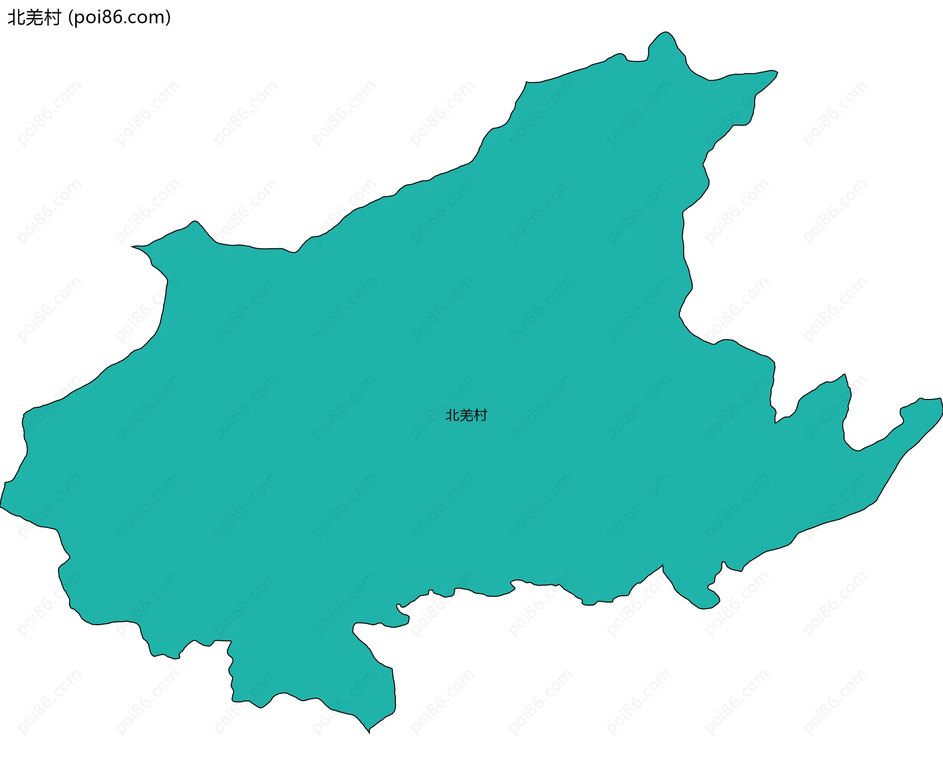 北羌村边界地图