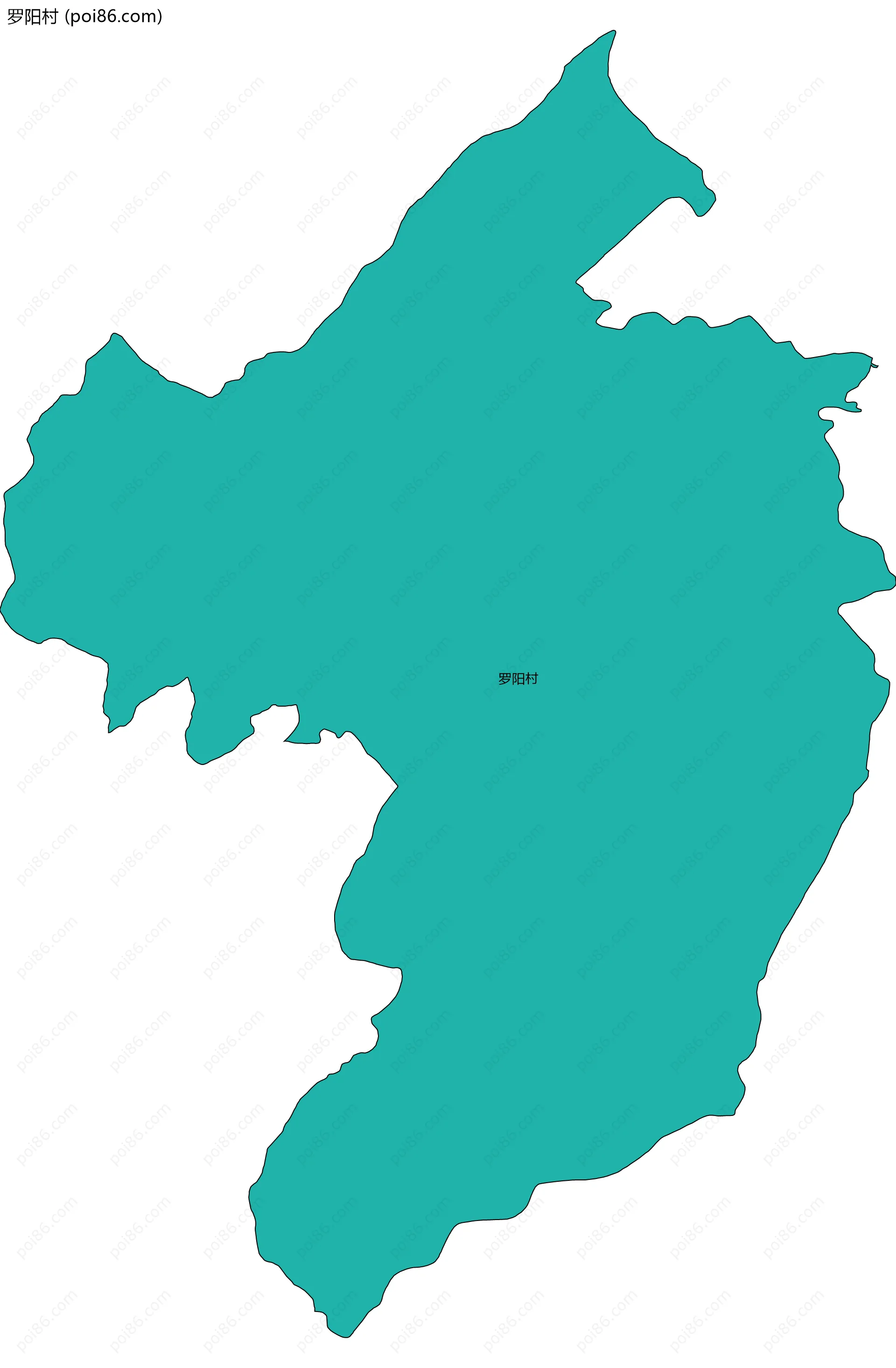 罗阳村边界地图