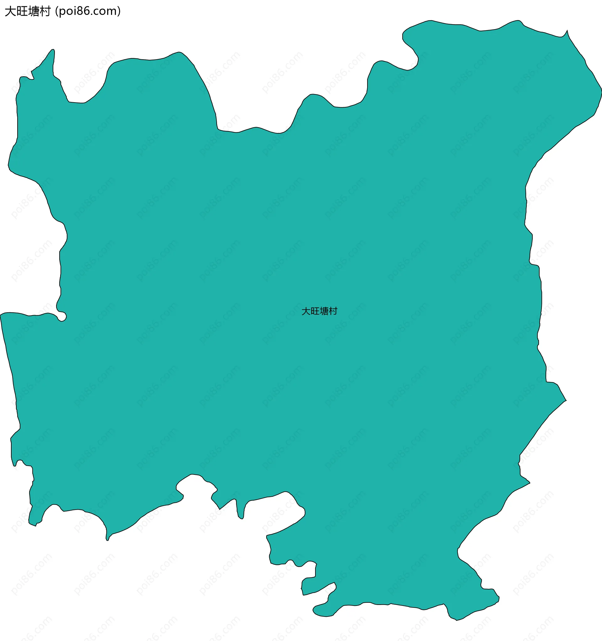 大旺塘村边界地图