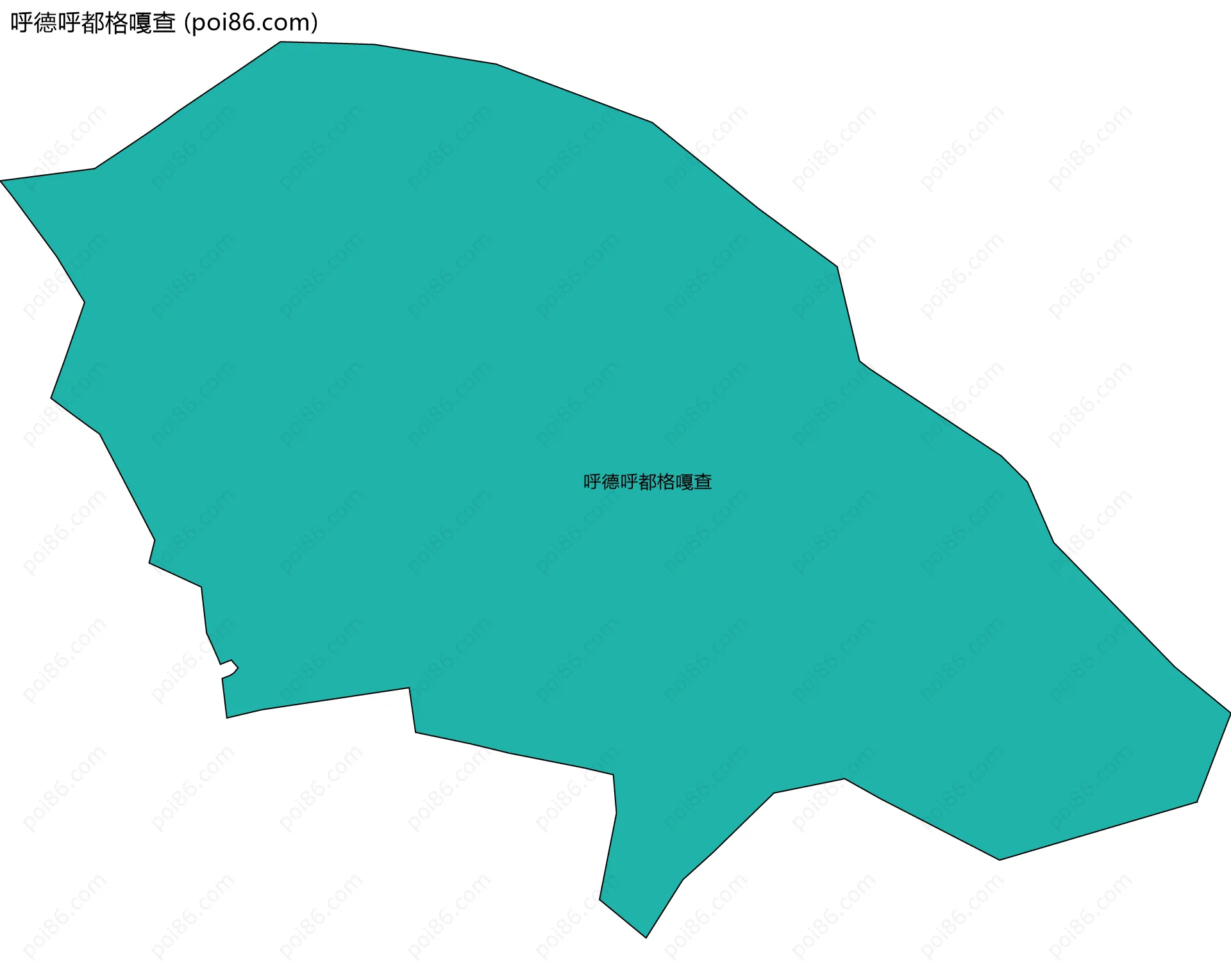 呼德呼都格嘎查边界地图
