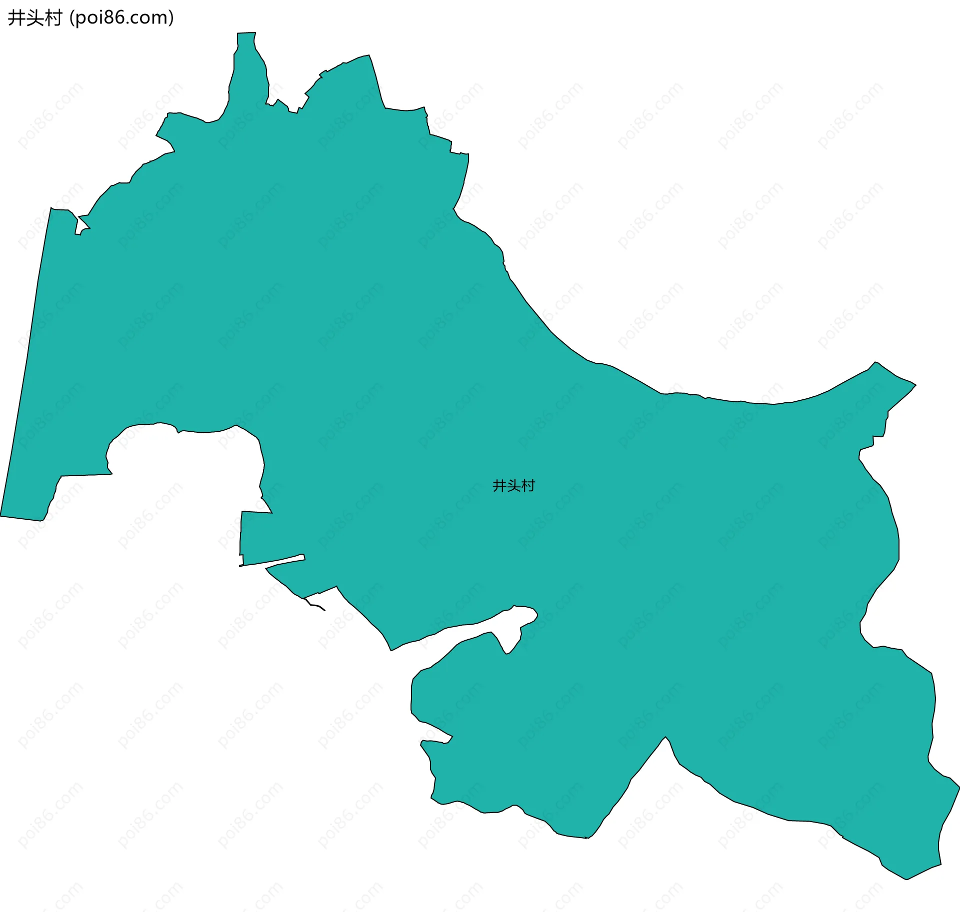 井头村边界地图
