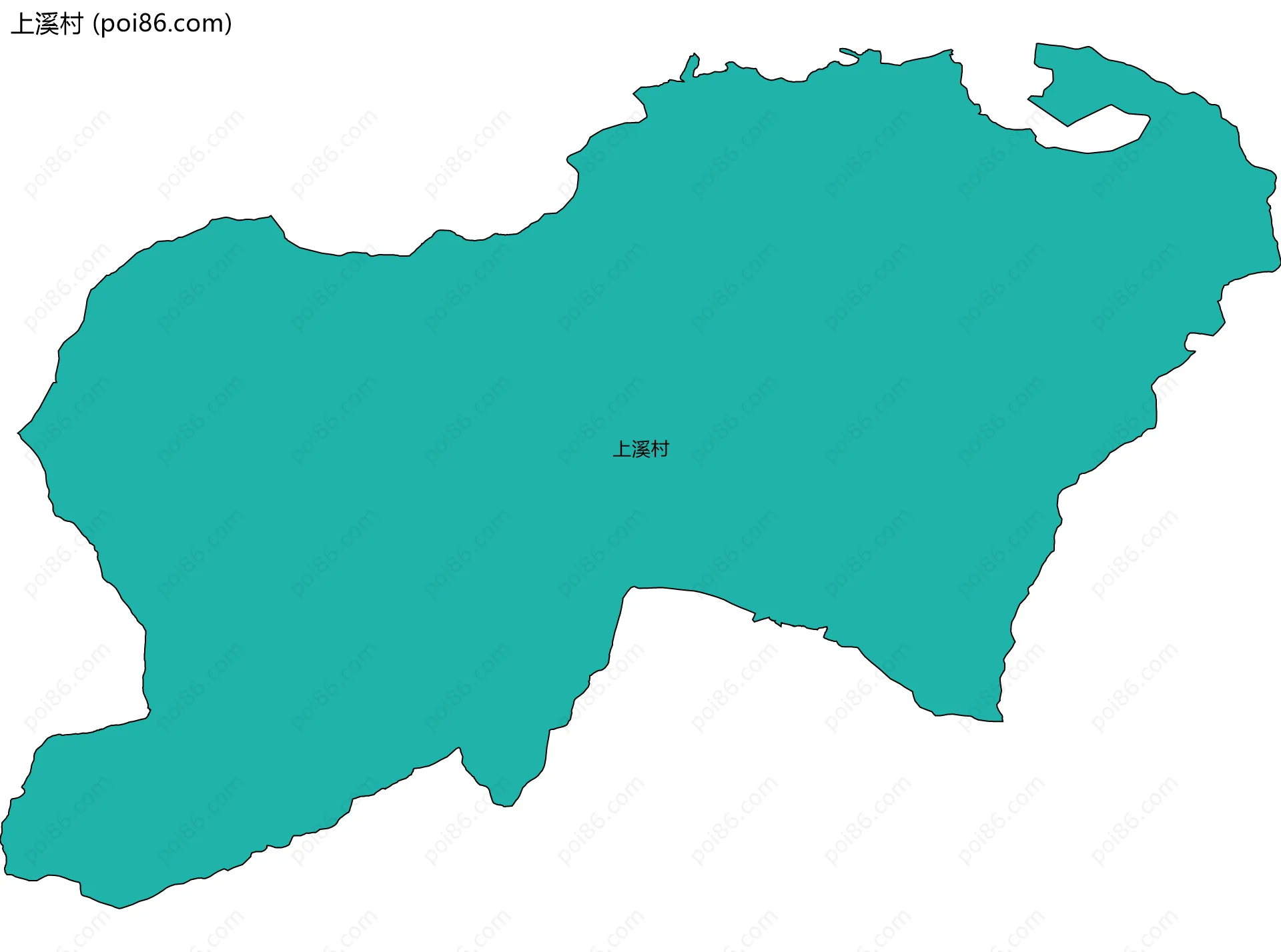 上溪村边界地图