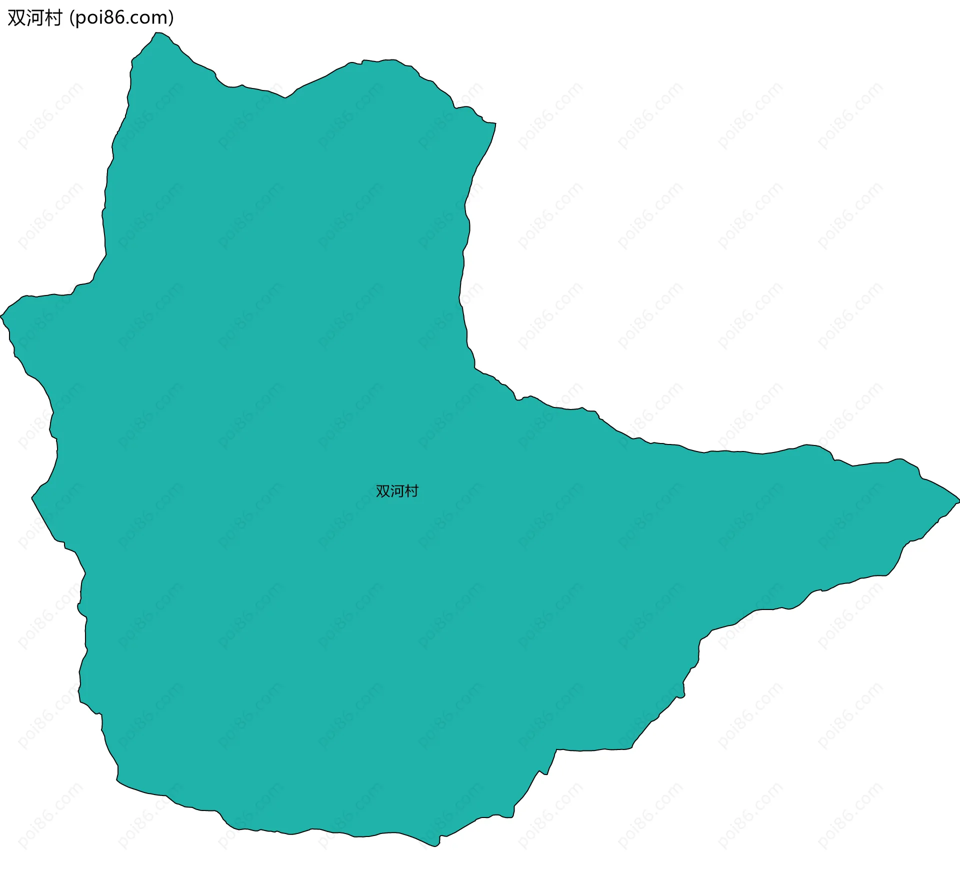 双河村边界地图