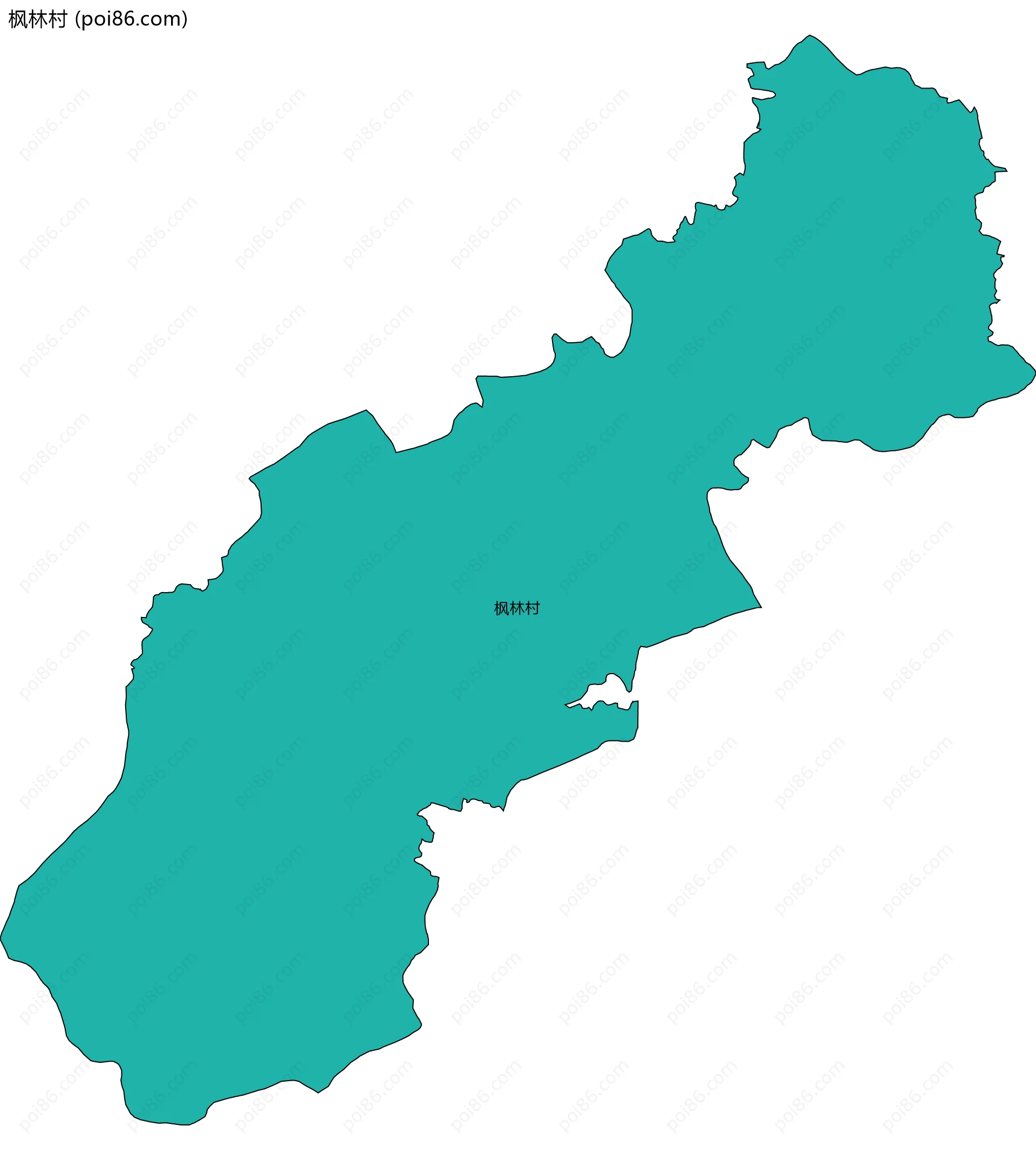 枫林村边界地图