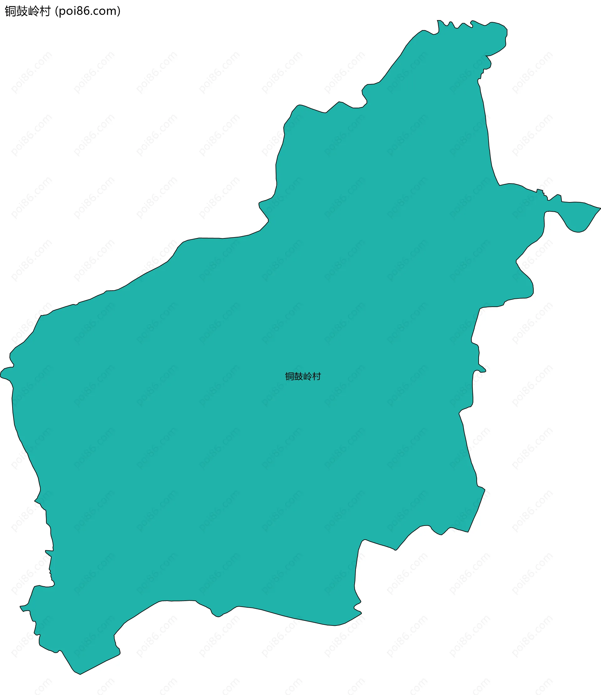 铜鼓岭村边界地图