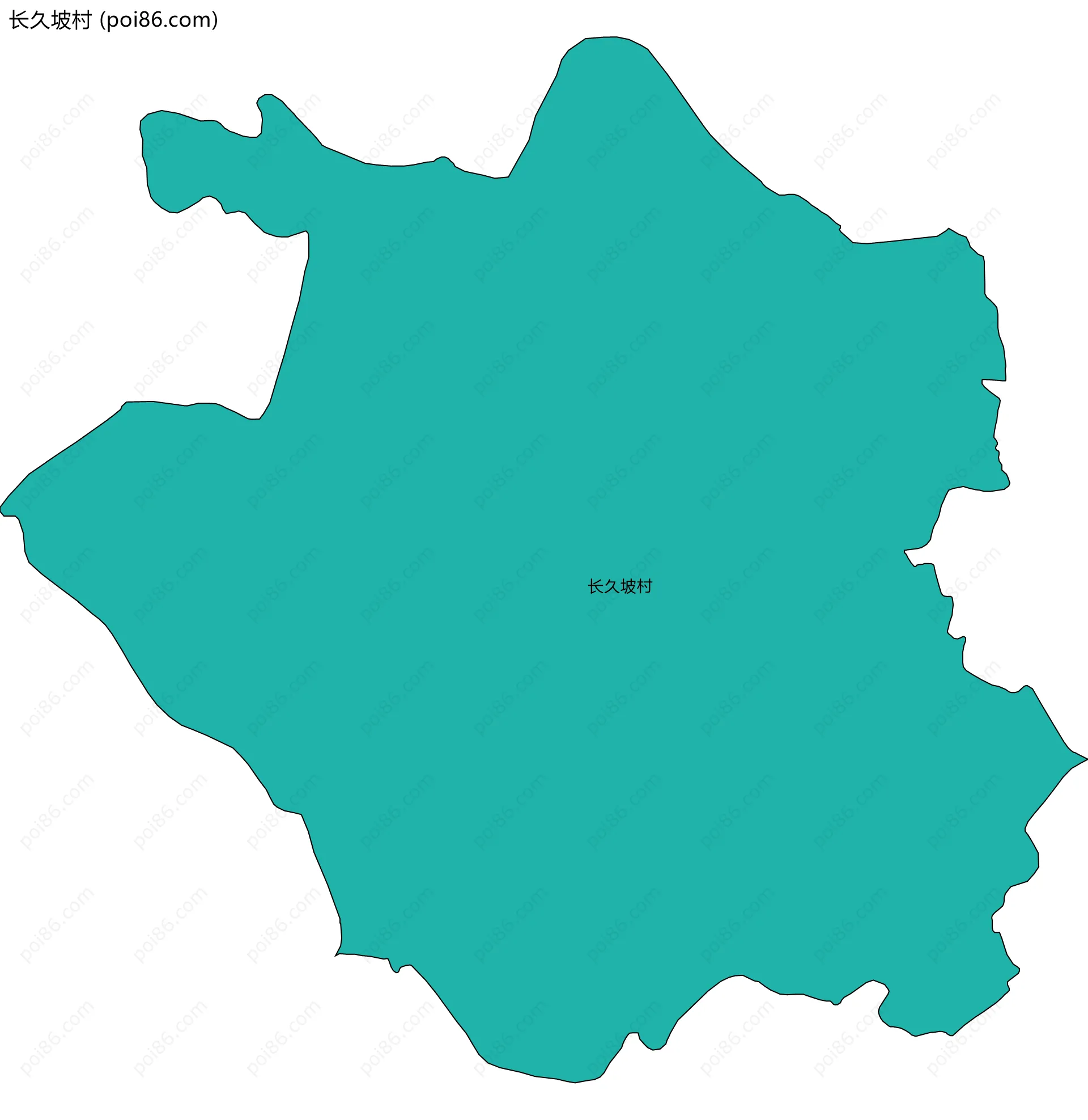 长久坡村边界地图