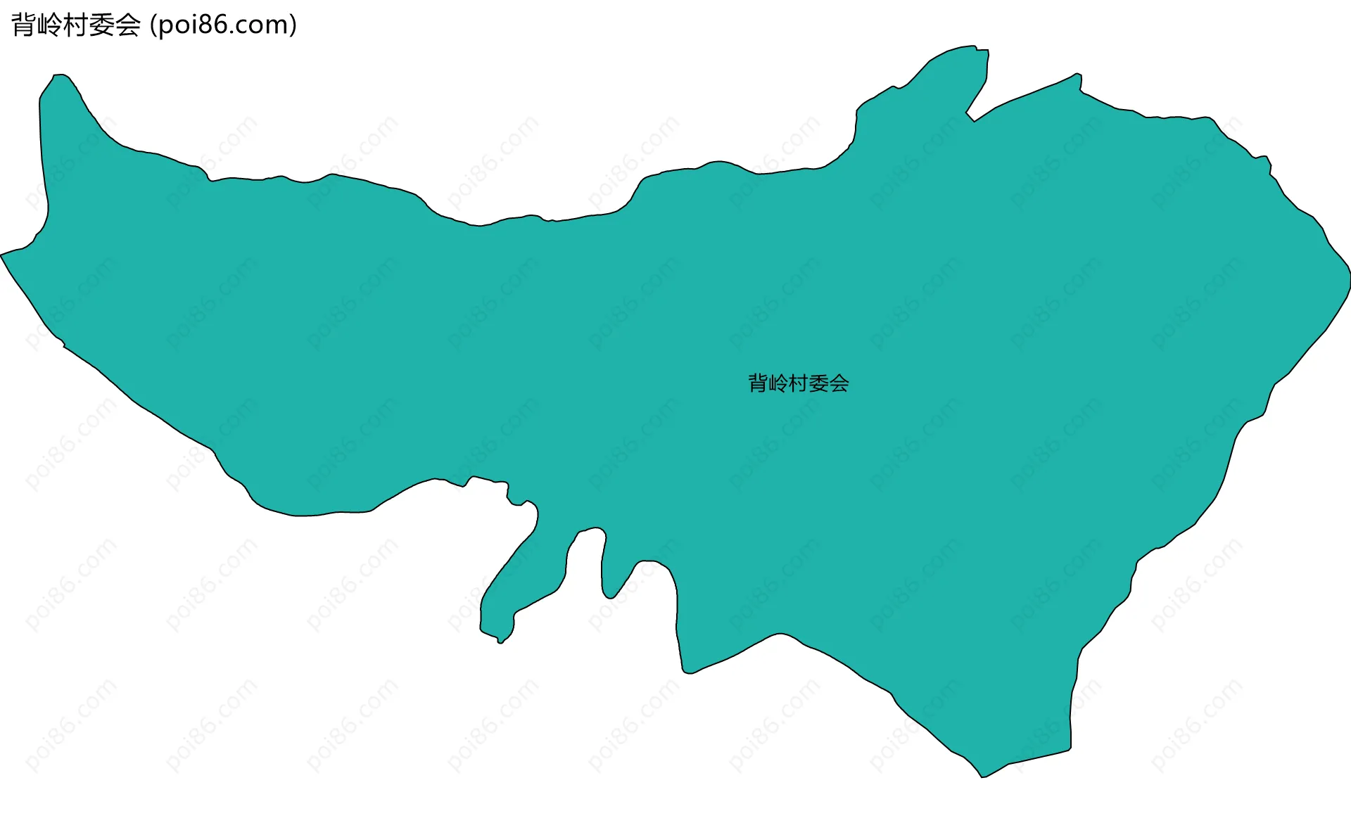 背岭村委会边界地图