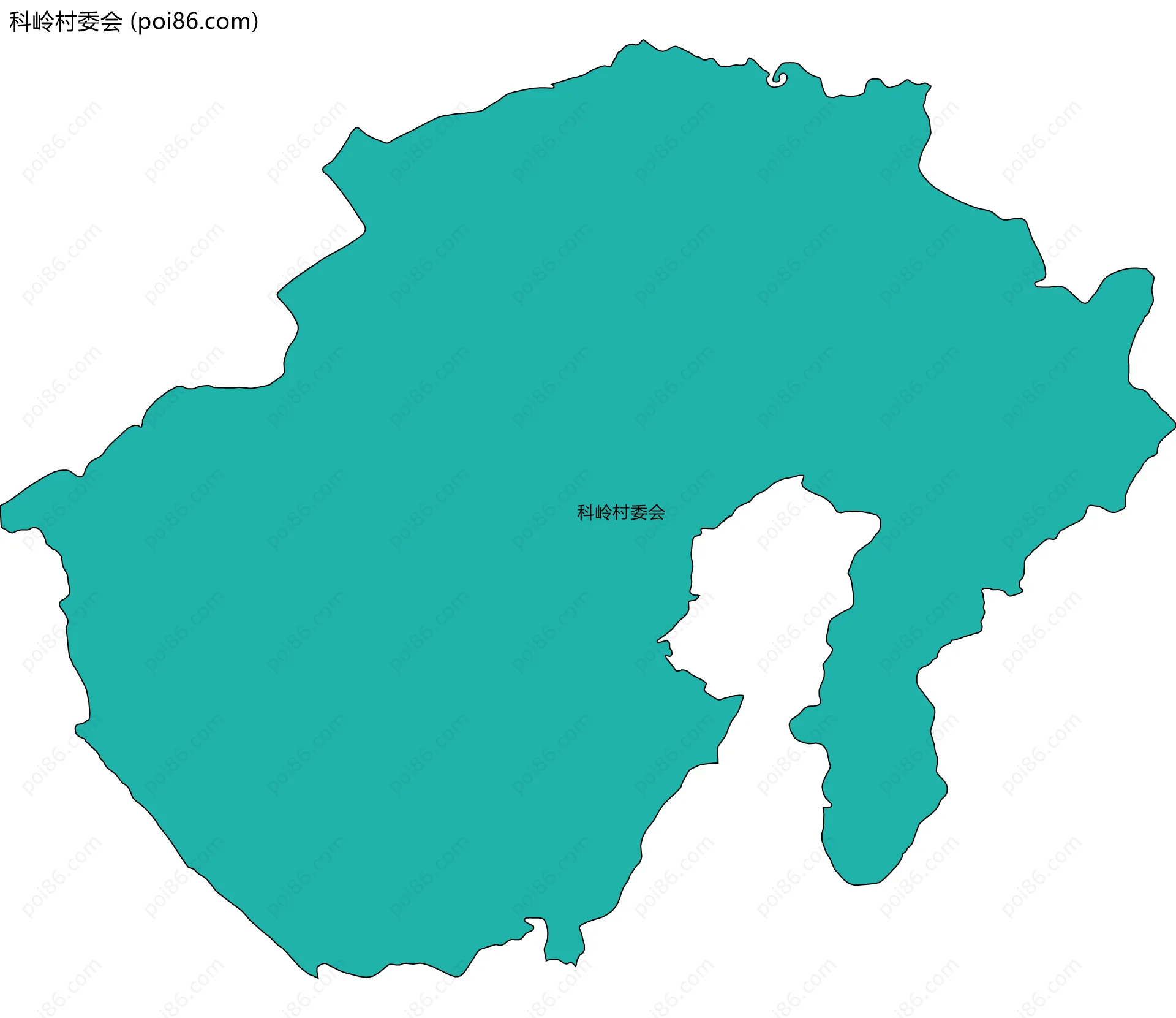 科岭村委会边界地图